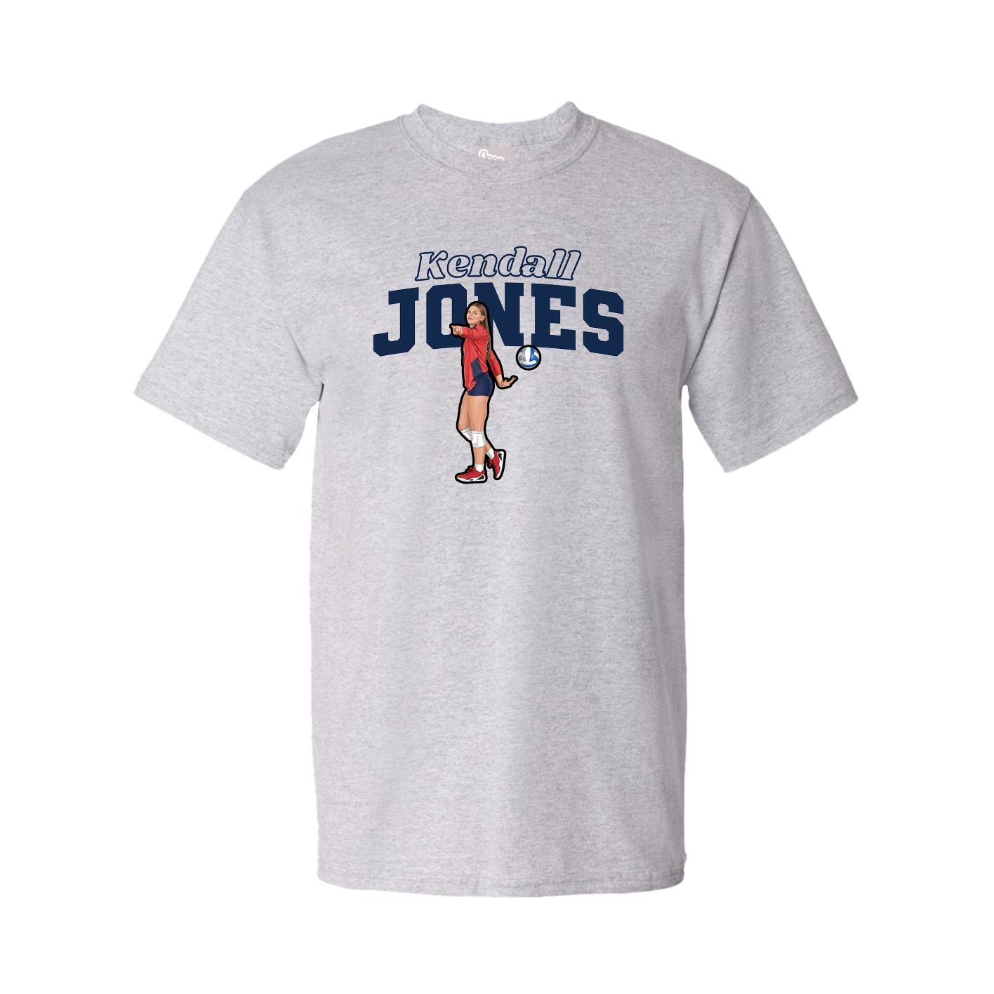 Tee — Name Arch in Grey