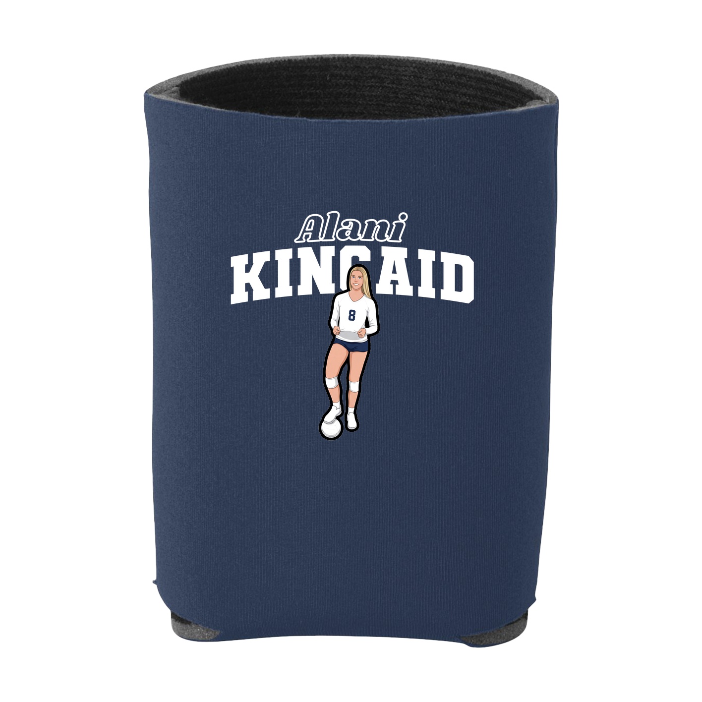 Can Holder — Name Arch in Navy