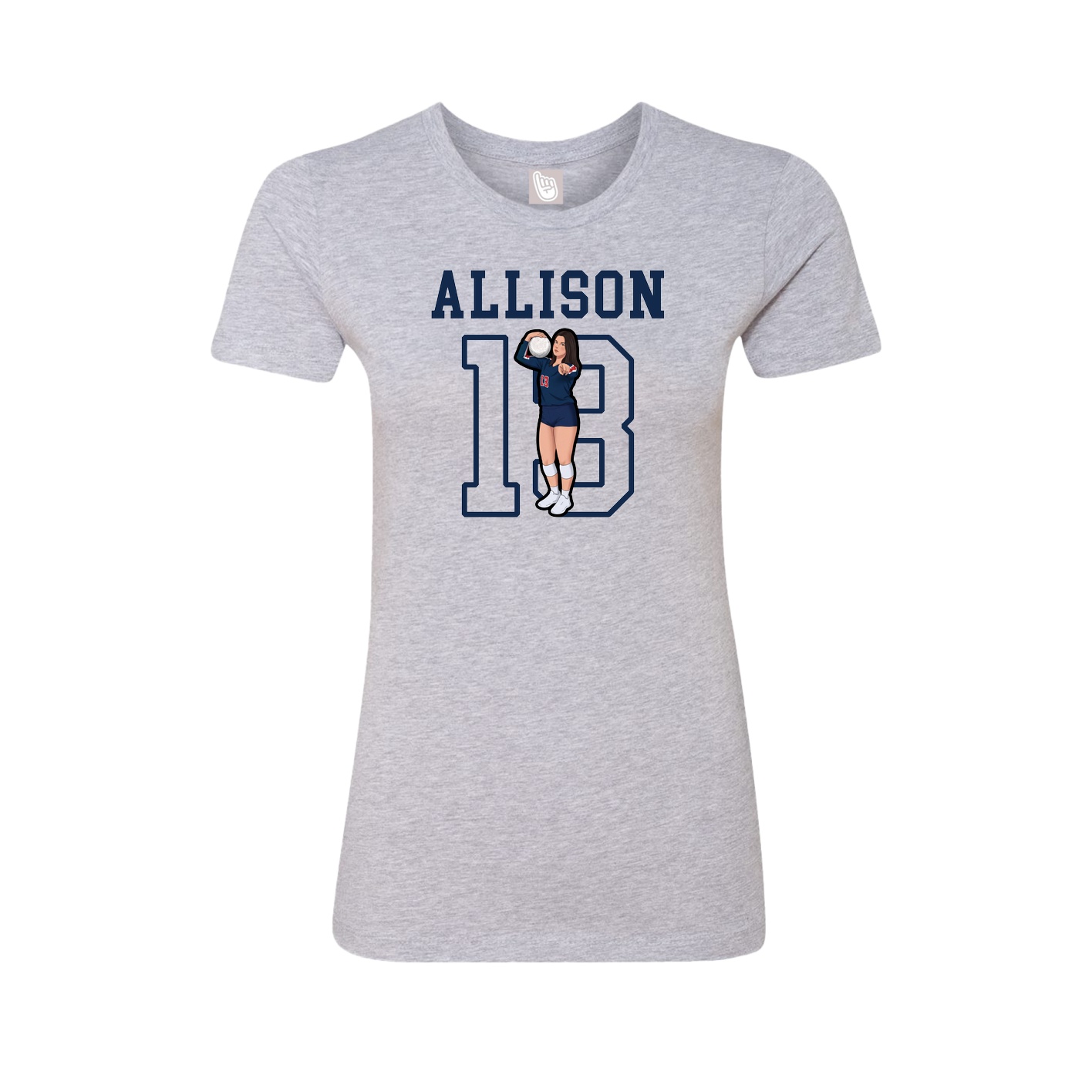 Fitted Women's Tee — Shirsey in Grey