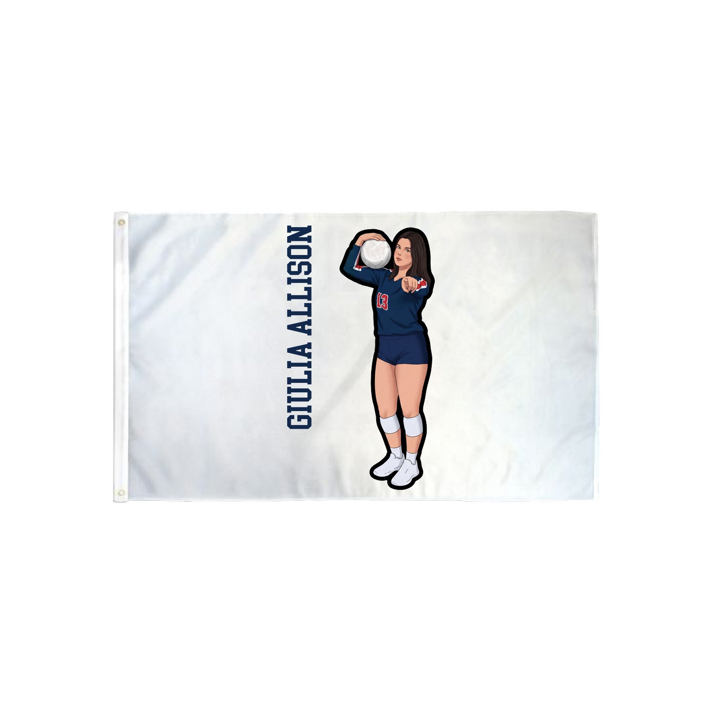 3x5 Flag — Name Vertical in Classic