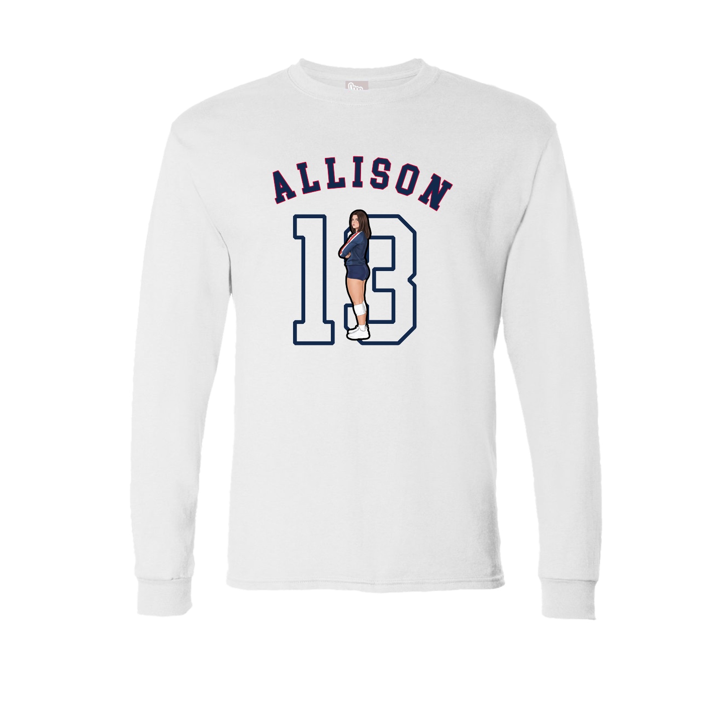 Long Sleeve Tee — Shirsey Arch in White