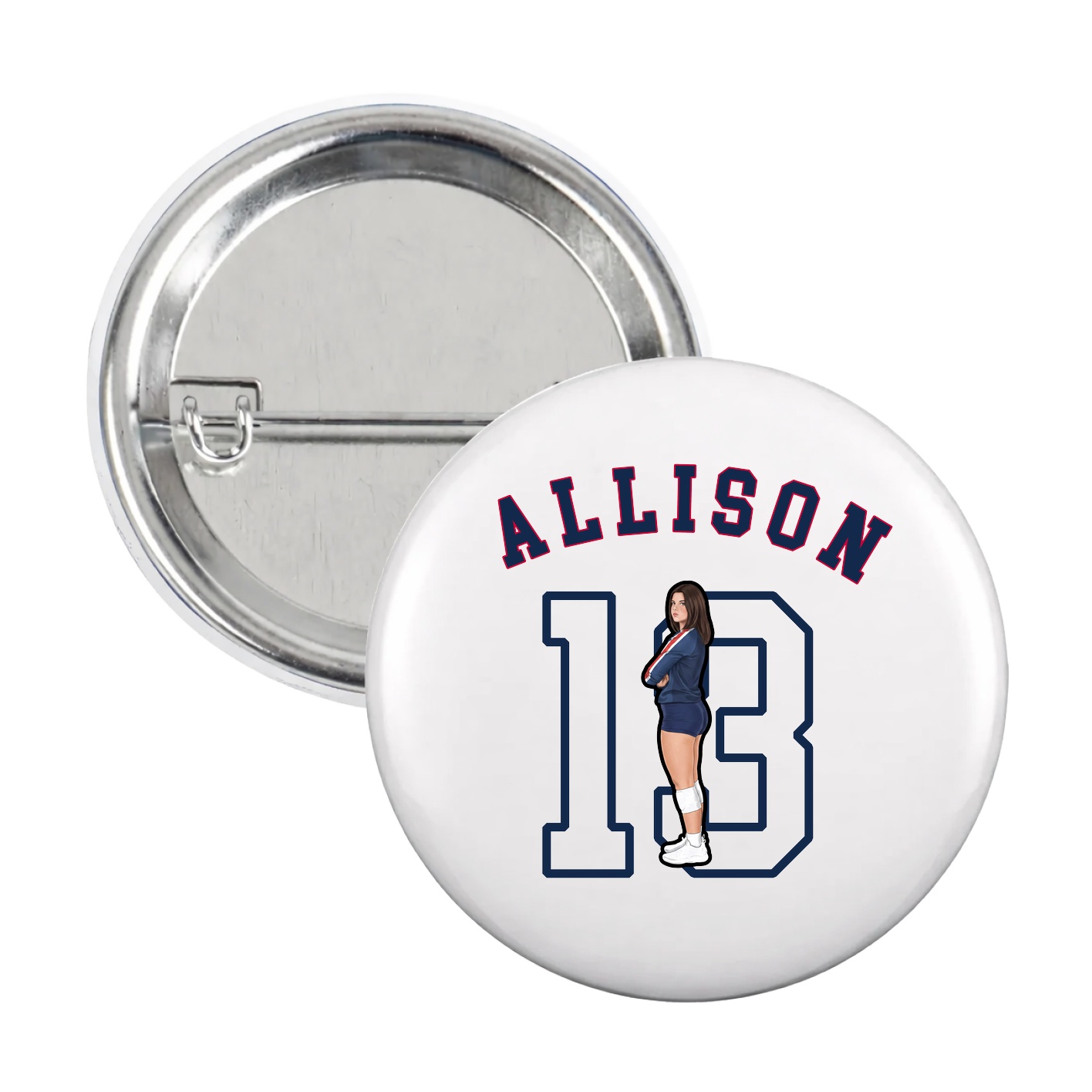 Game Day Button — Shirsey Arch in White