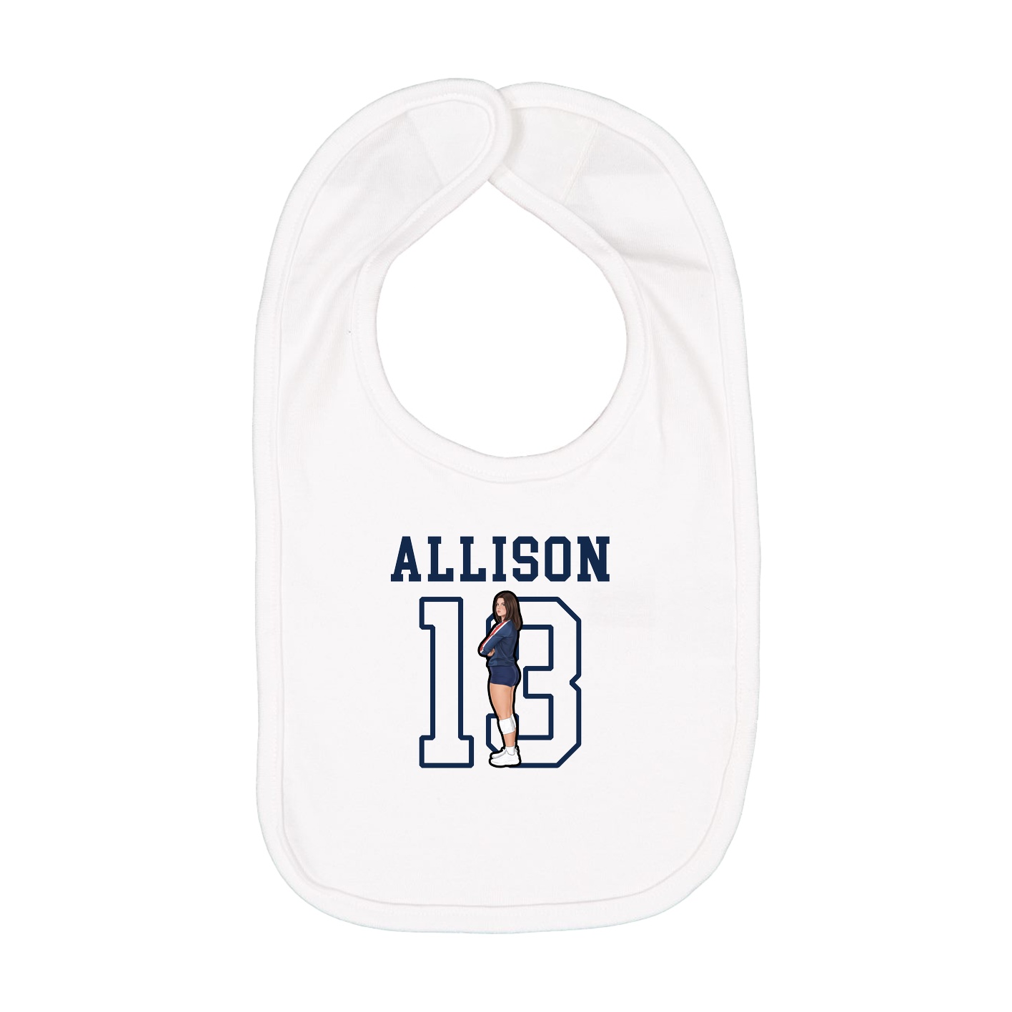 Infant Bib — Shirsey in White