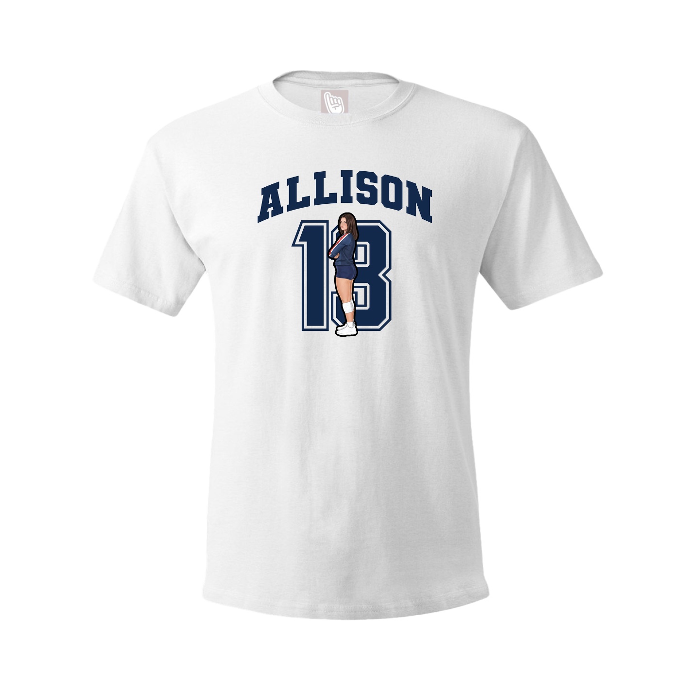 Tee — Number in White