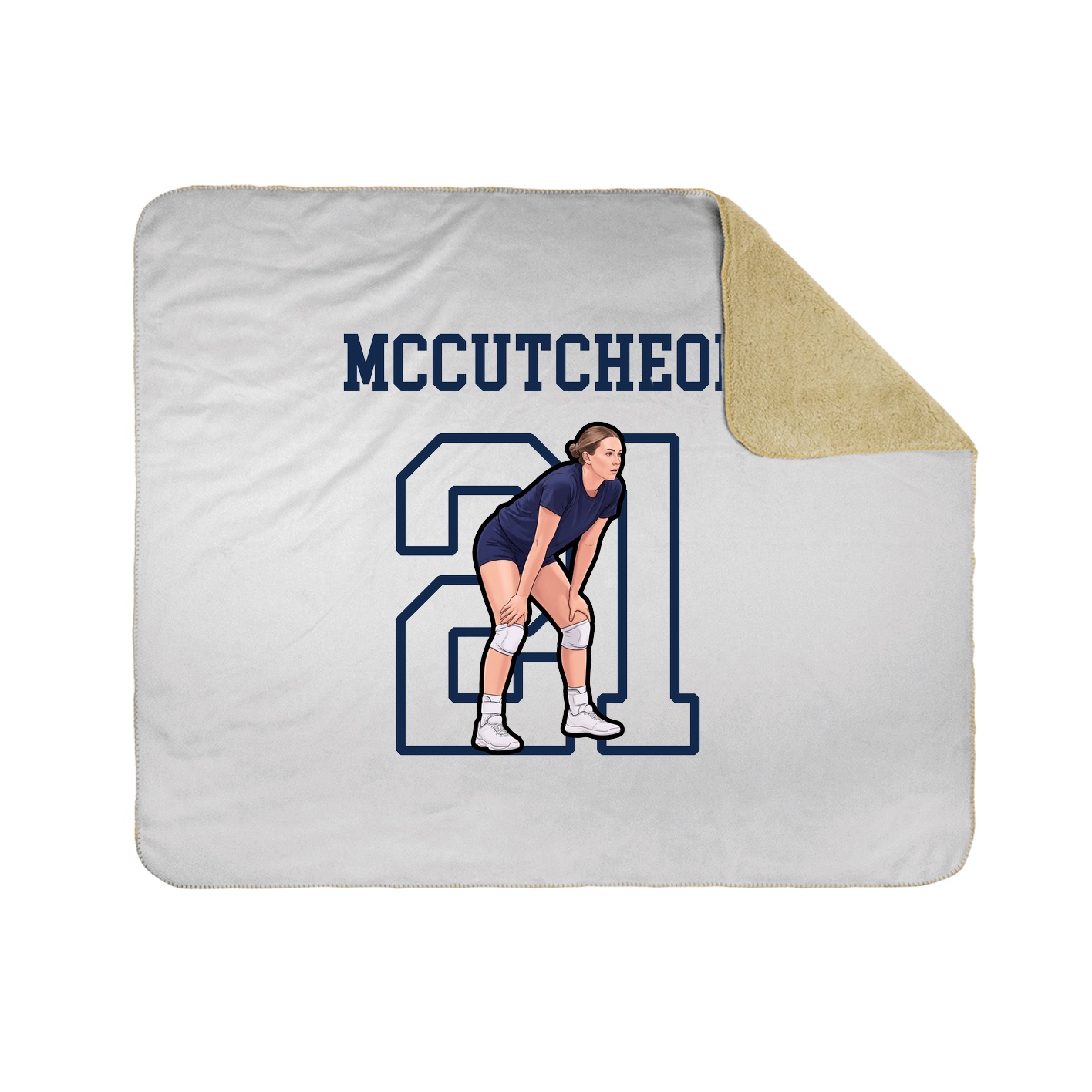 Throw Blanket — Shirsey in White