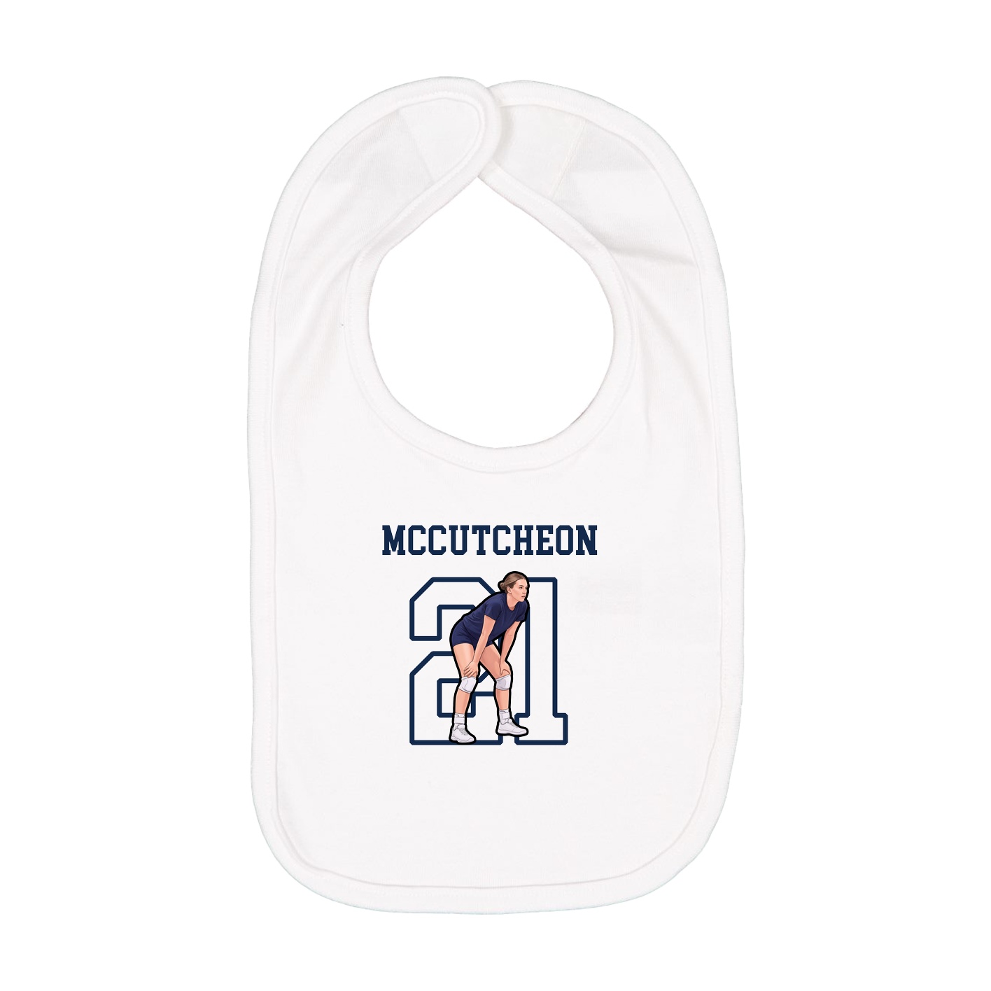 Infant Bib — Shirsey in White