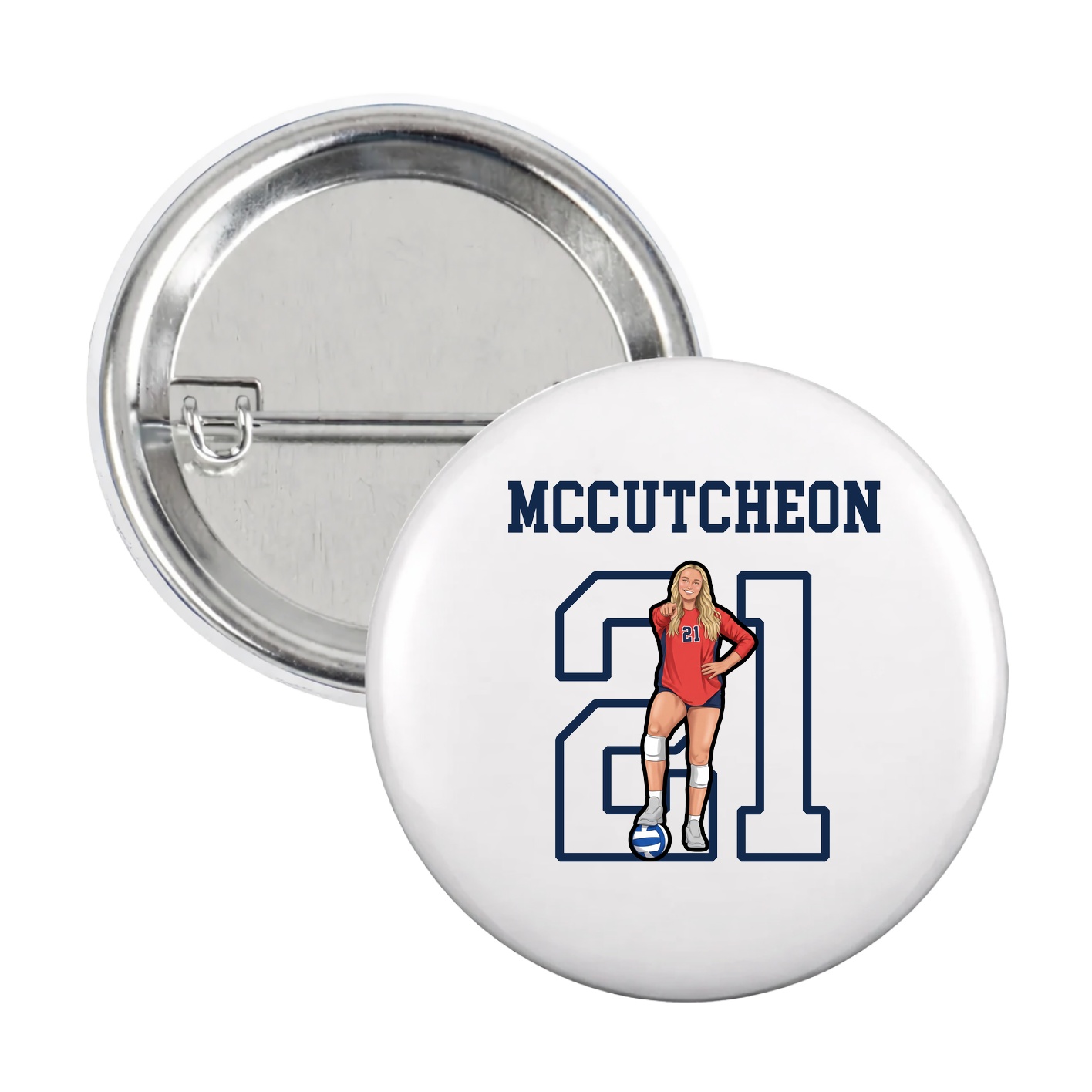 Game Day Button — Shirsey in White
