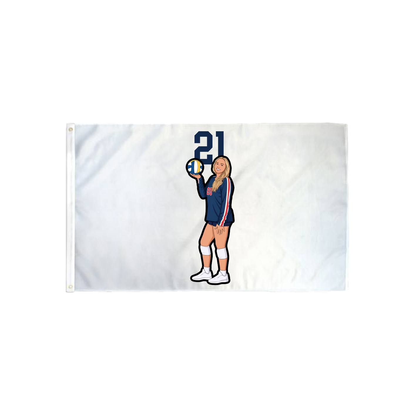 3x5 Flag — Number Top in Classic