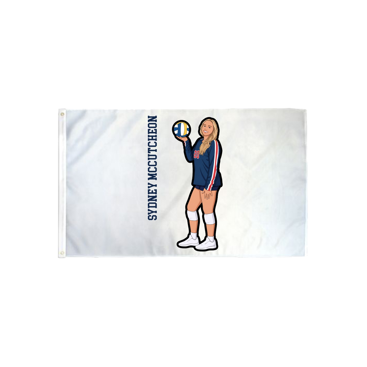 3x5 Flag — Name Vertical in Classic