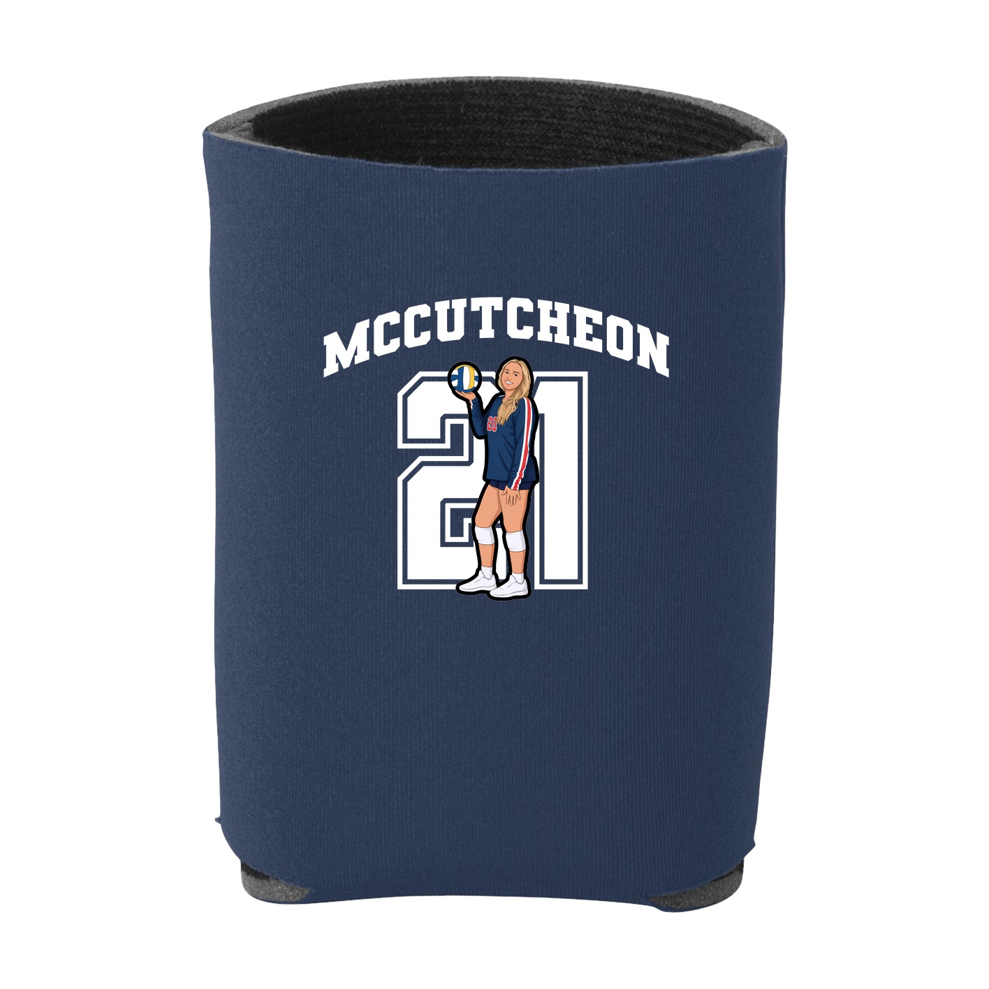 Can Holder — Number in Navy