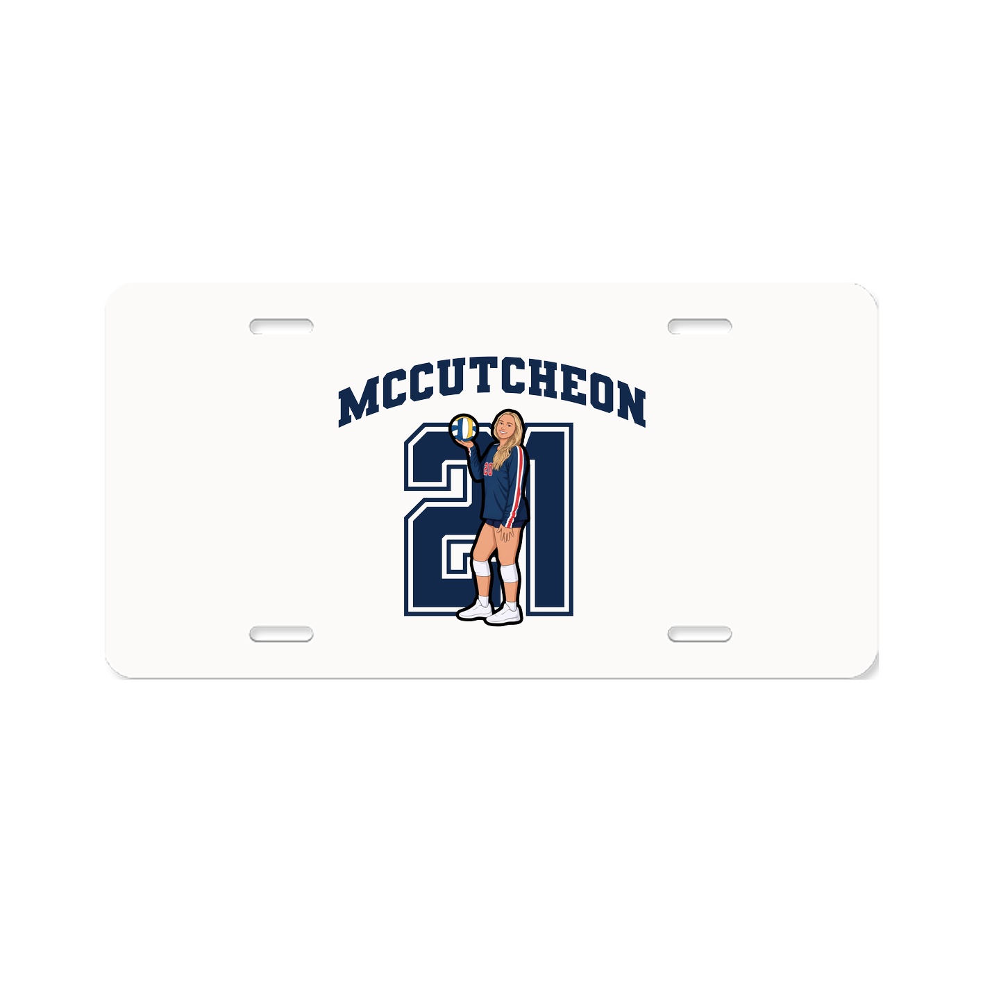 License Plate — Number in Classic