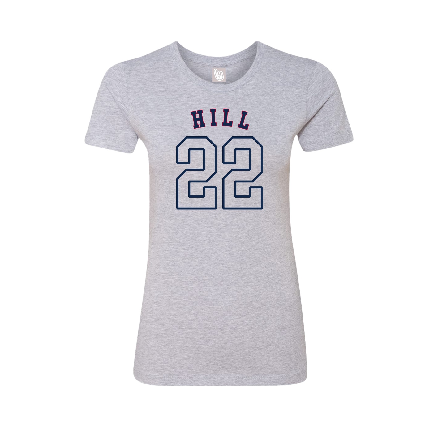 Fitted Women's Tee — Shirsey Arch in Grey