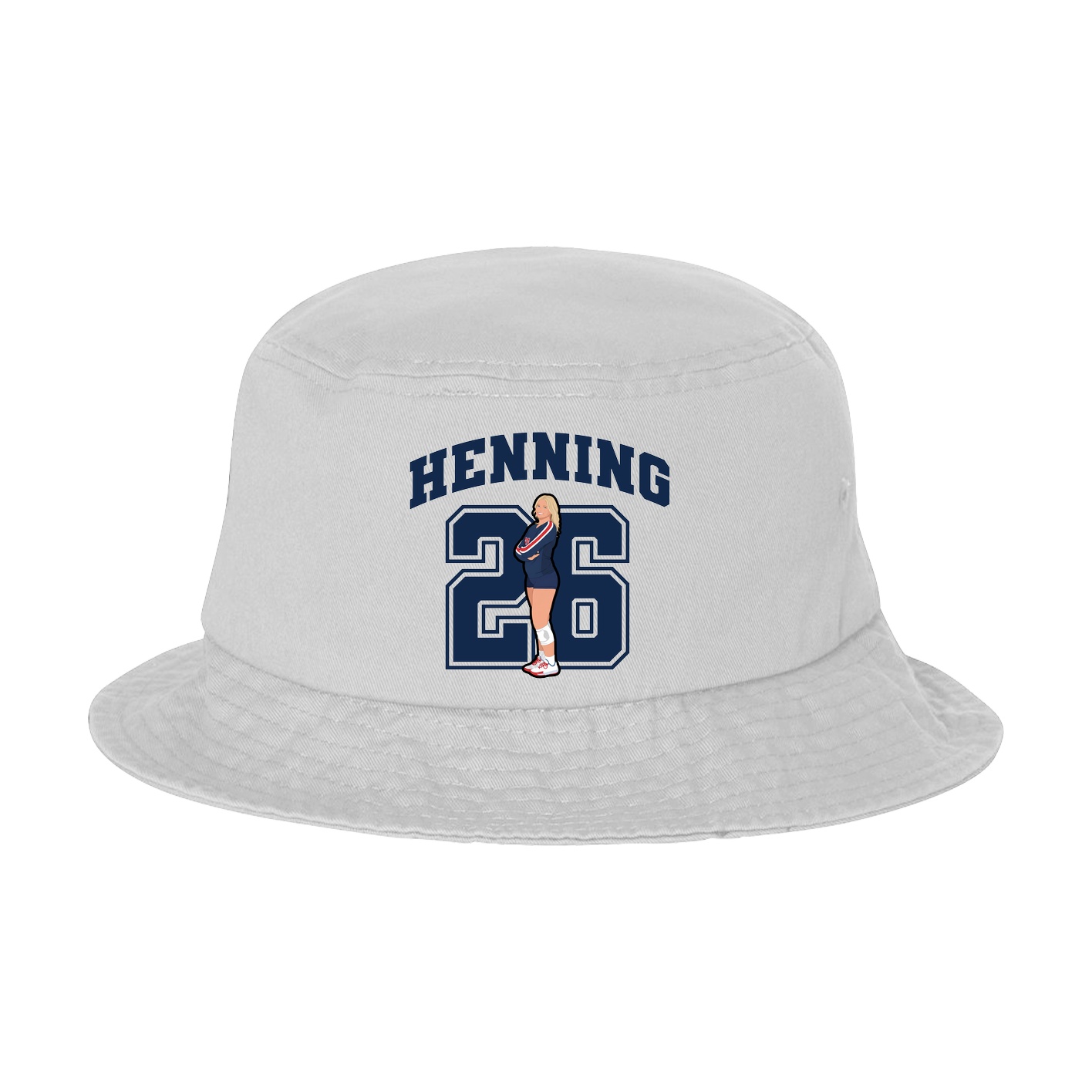 Bucket Cap — Number in White