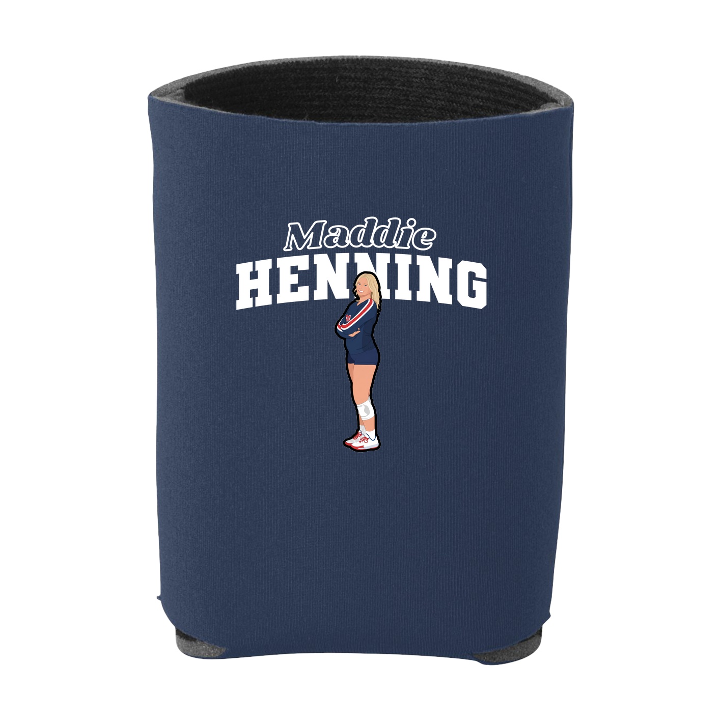 Can Holder — Name Arch in Navy