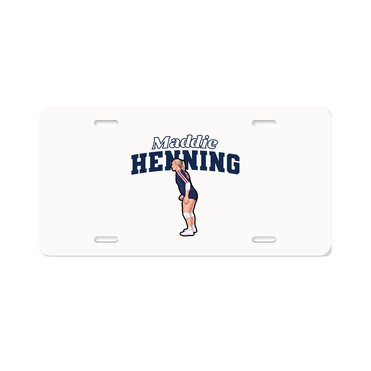 License Plate — Name Arch in Classic