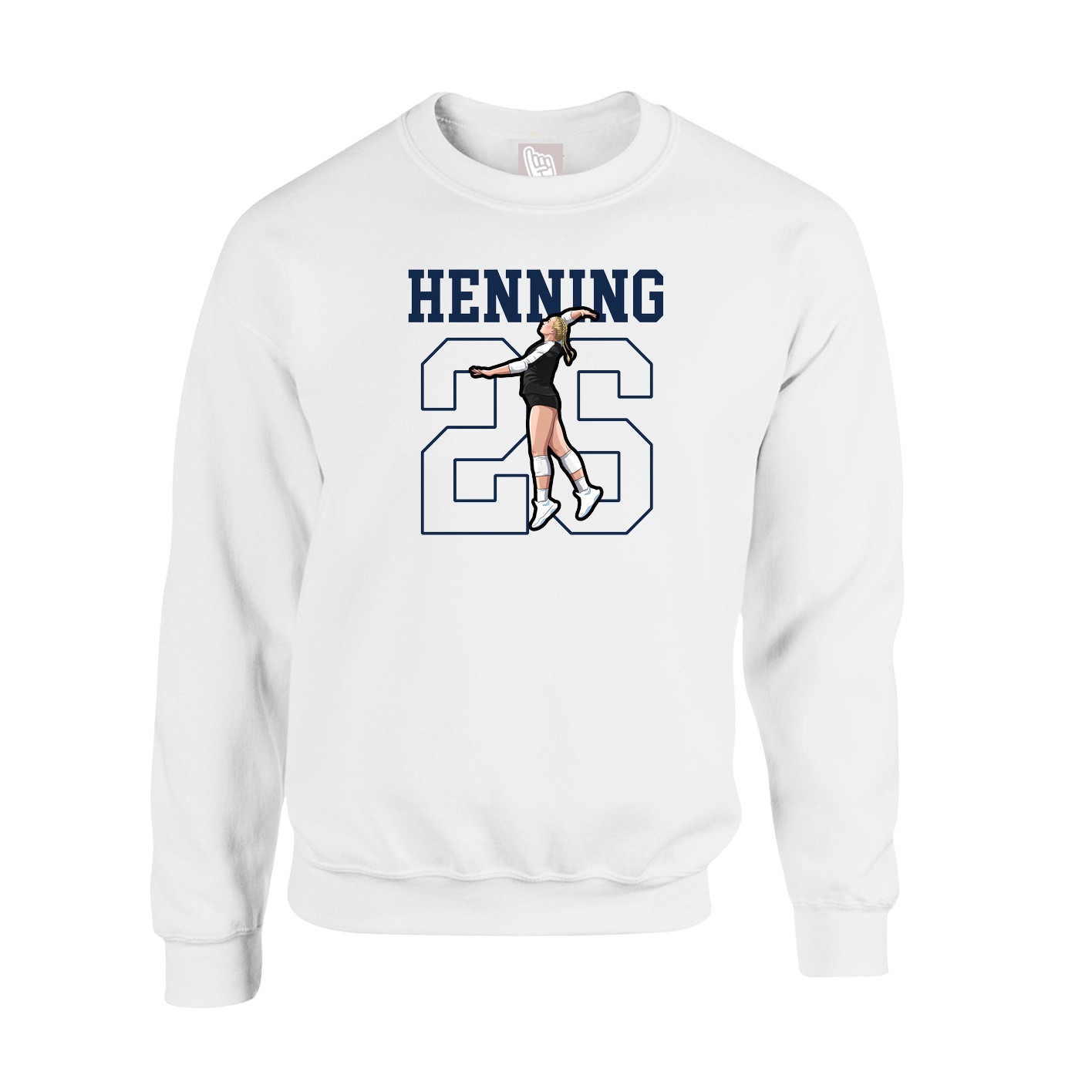 Fleece Crew — Classic in White