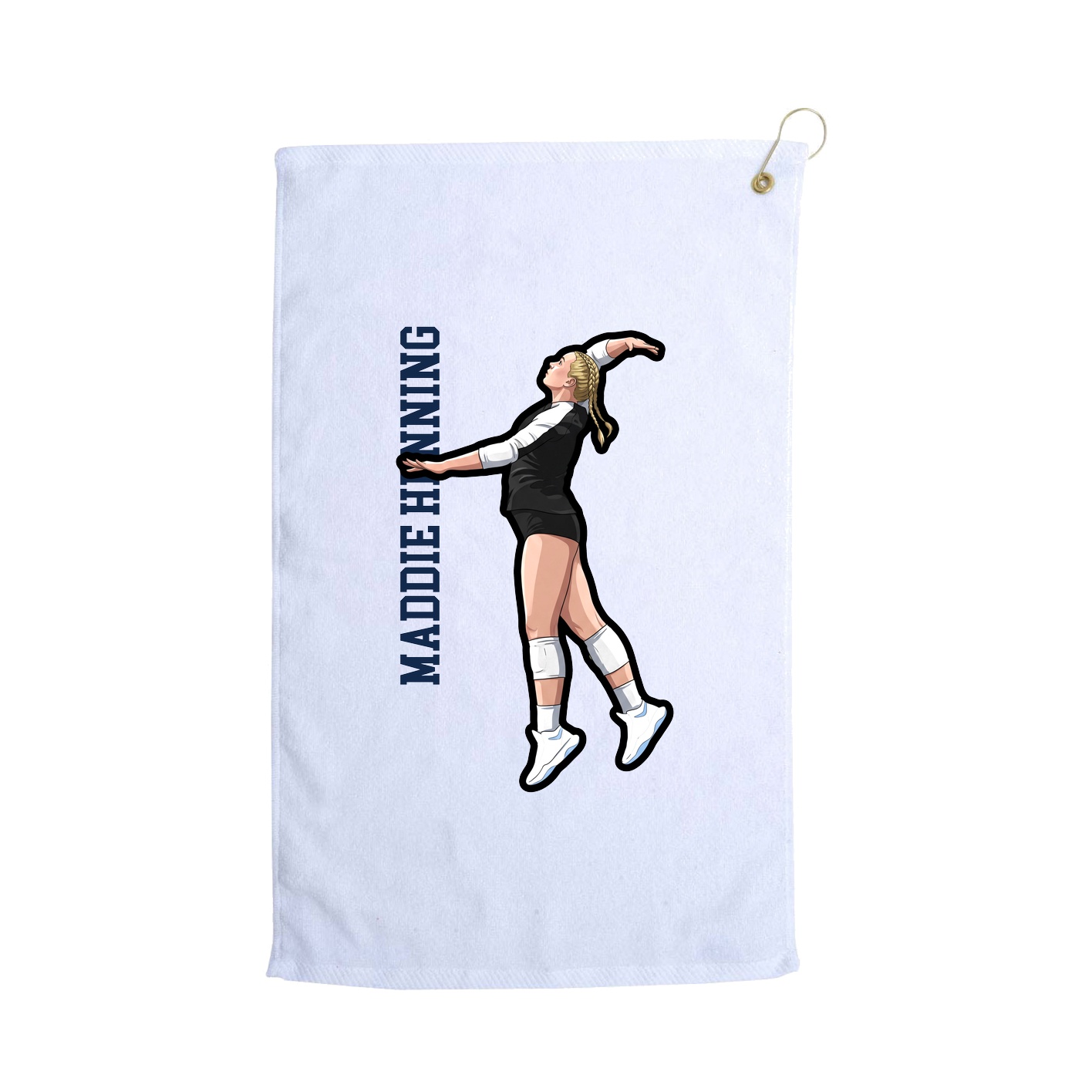 Golf Towel — Classic in White