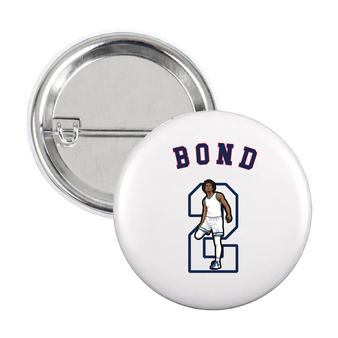 Game Day Button — Shirsey Arch in White