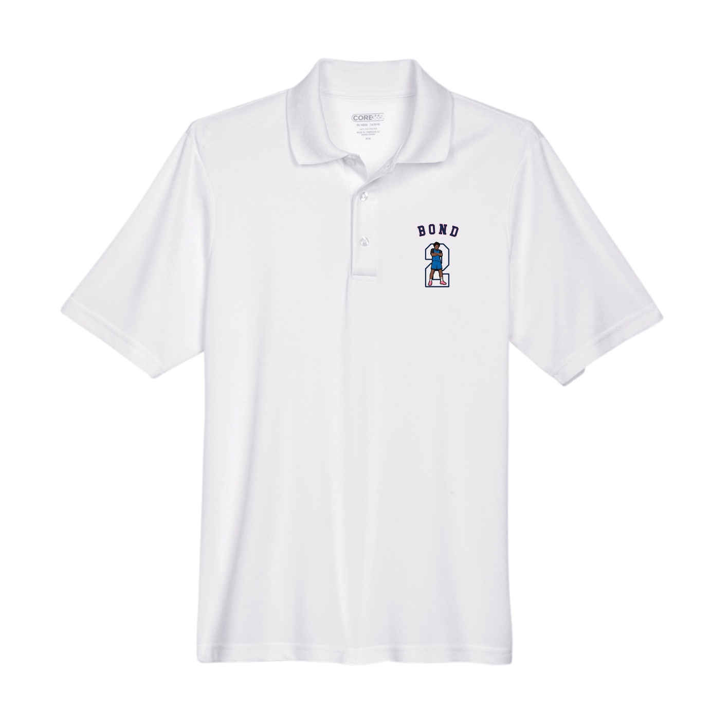 Performance Polo — Shirsey Arch in White