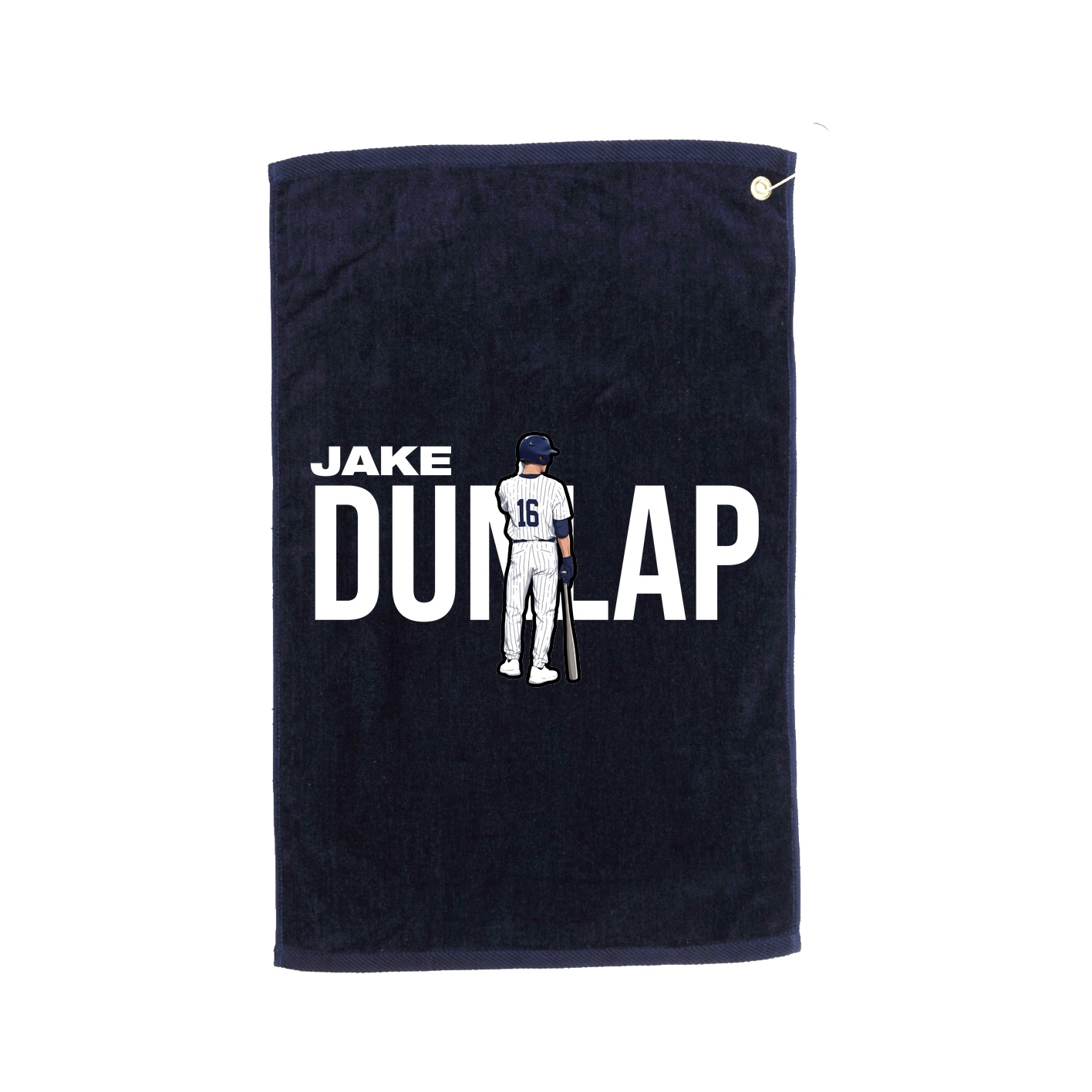 Golf Towel — Player Name in Navy