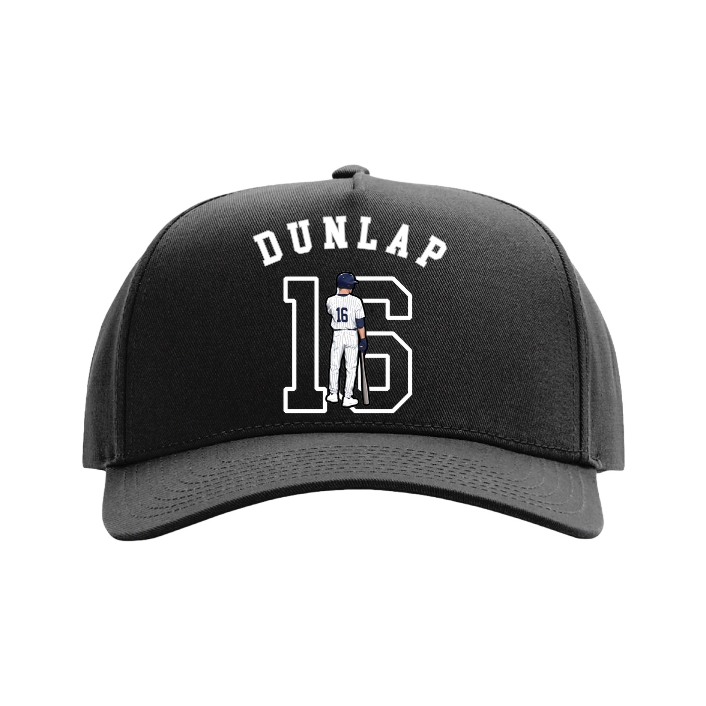 Full Fabric Five-Panel Champ Cap — Shirsey Arch in Black