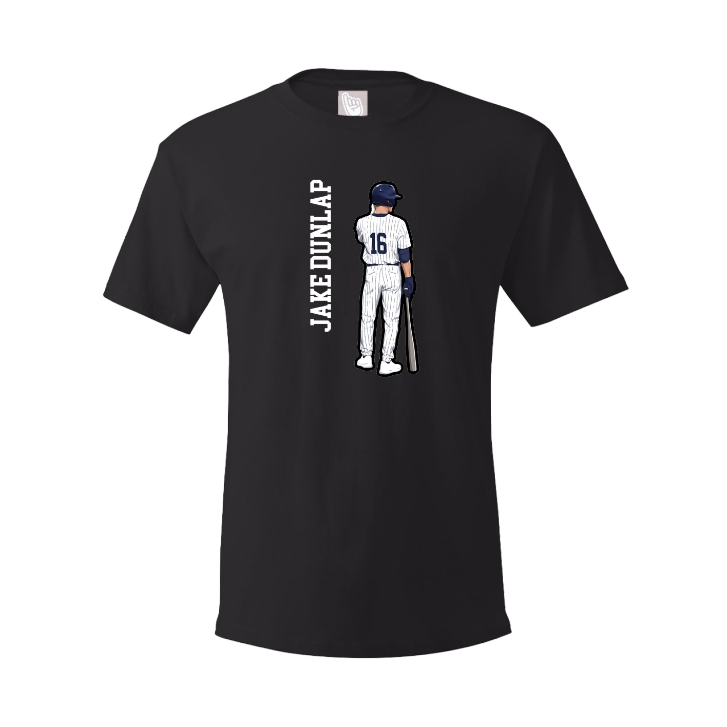 Tee — Name Vertical in Black