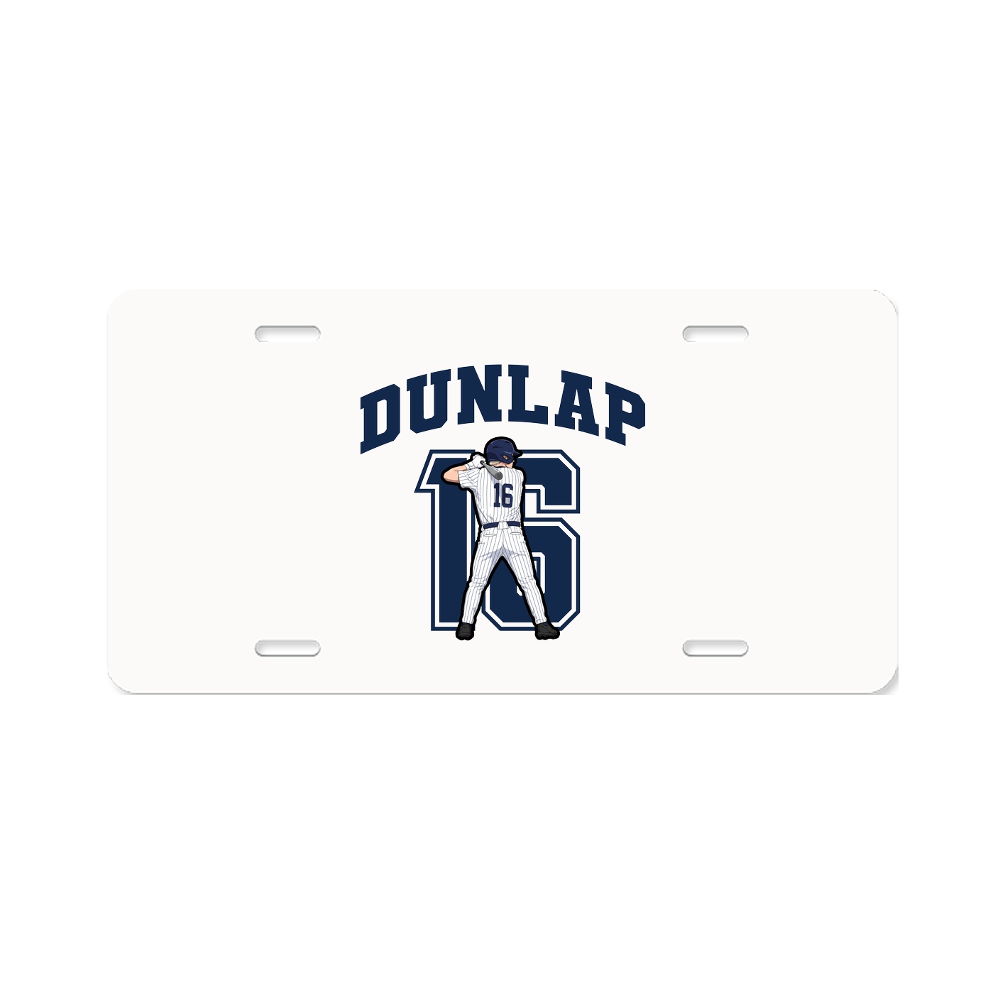 License Plate — Number in Classic