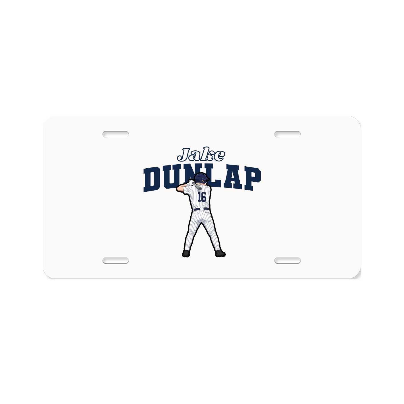 License Plate — Name Arch in Classic