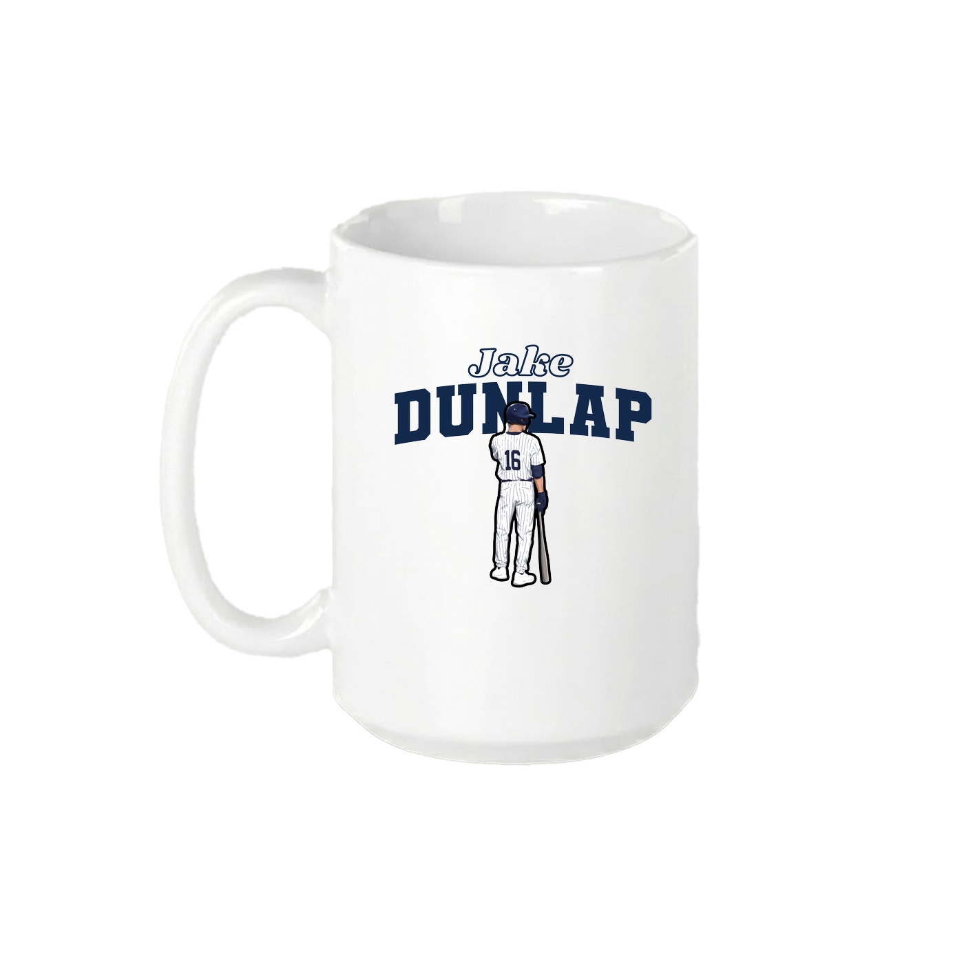 15oz Coffee Mug — Name Arch in White