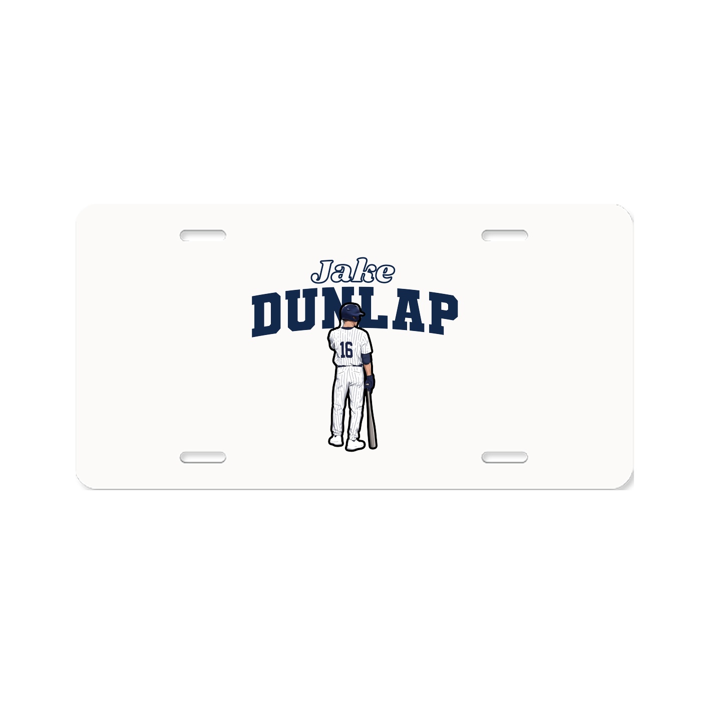 License Plate — Name Arch in Classic