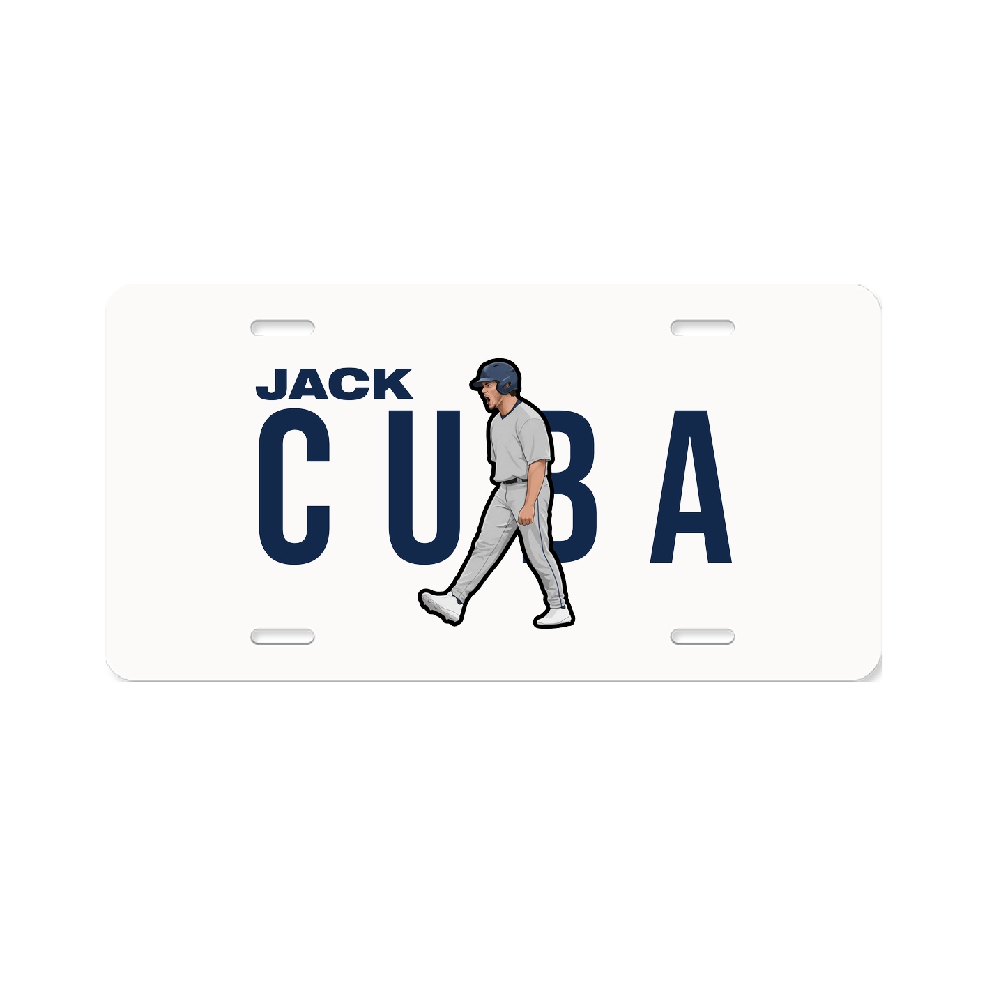 License Plate — Player Name in Classic