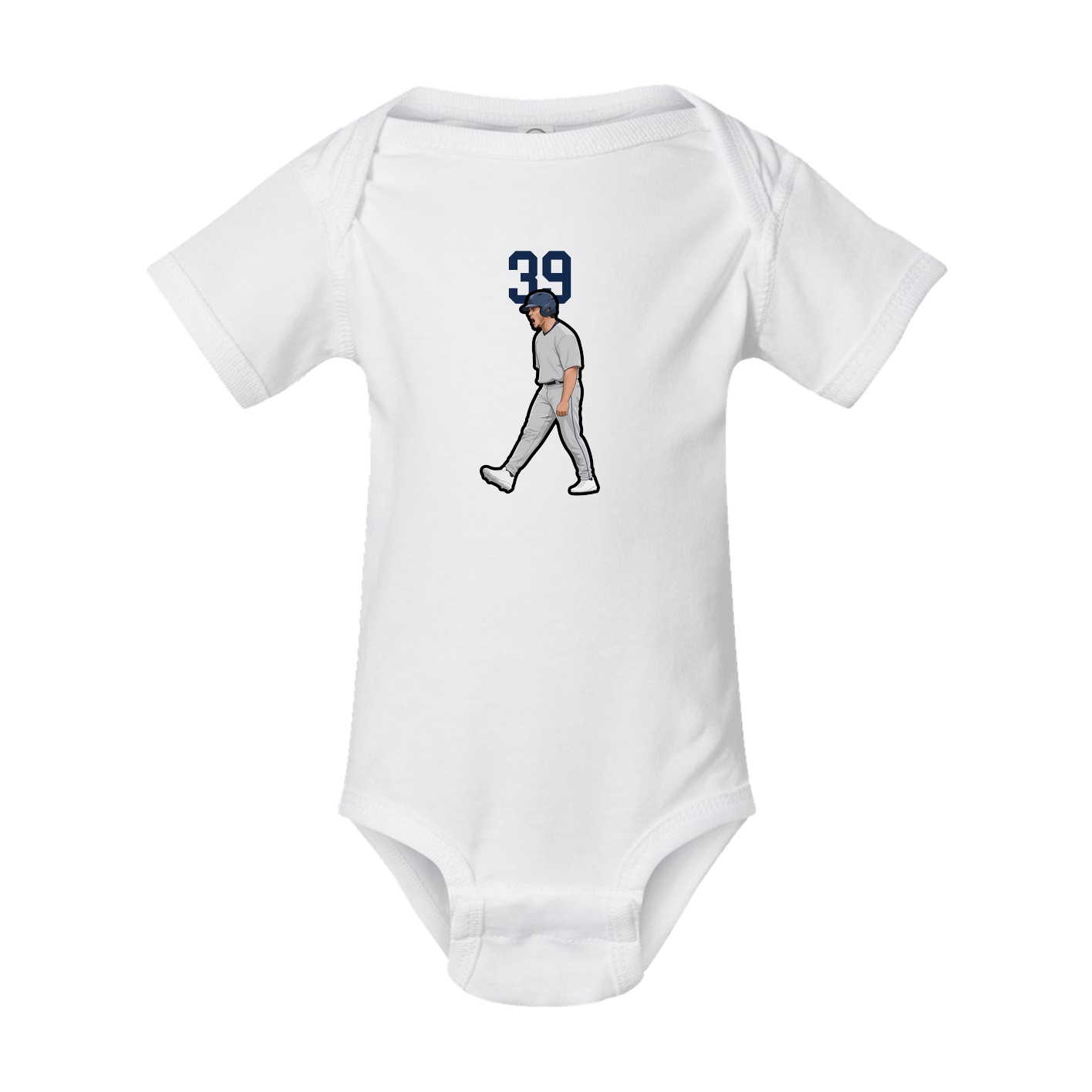 Baby Onesie — Number Top in White