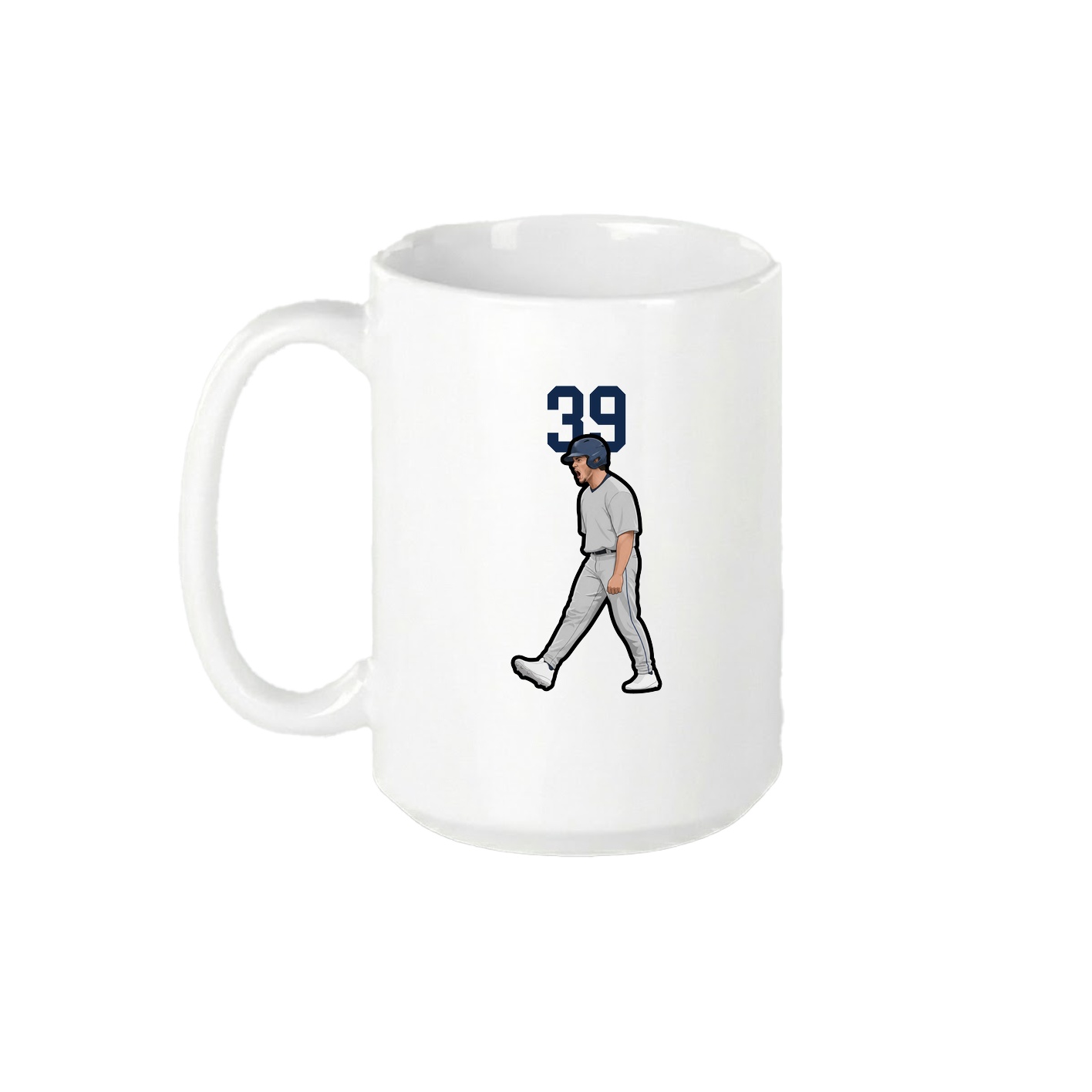 15oz Coffee Mug — Number Top in White