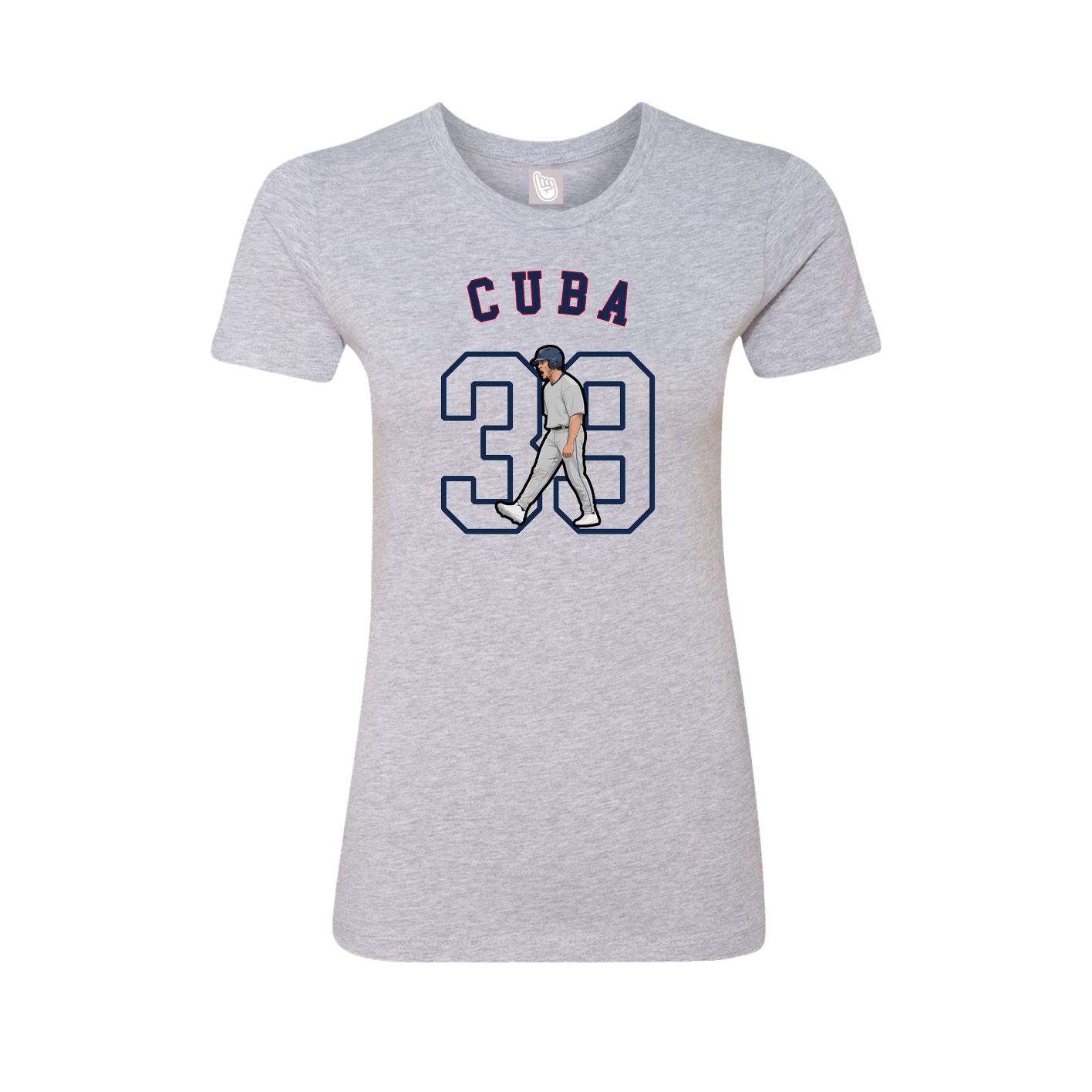 Fitted Women's Tee — Shirsey Arch in Grey