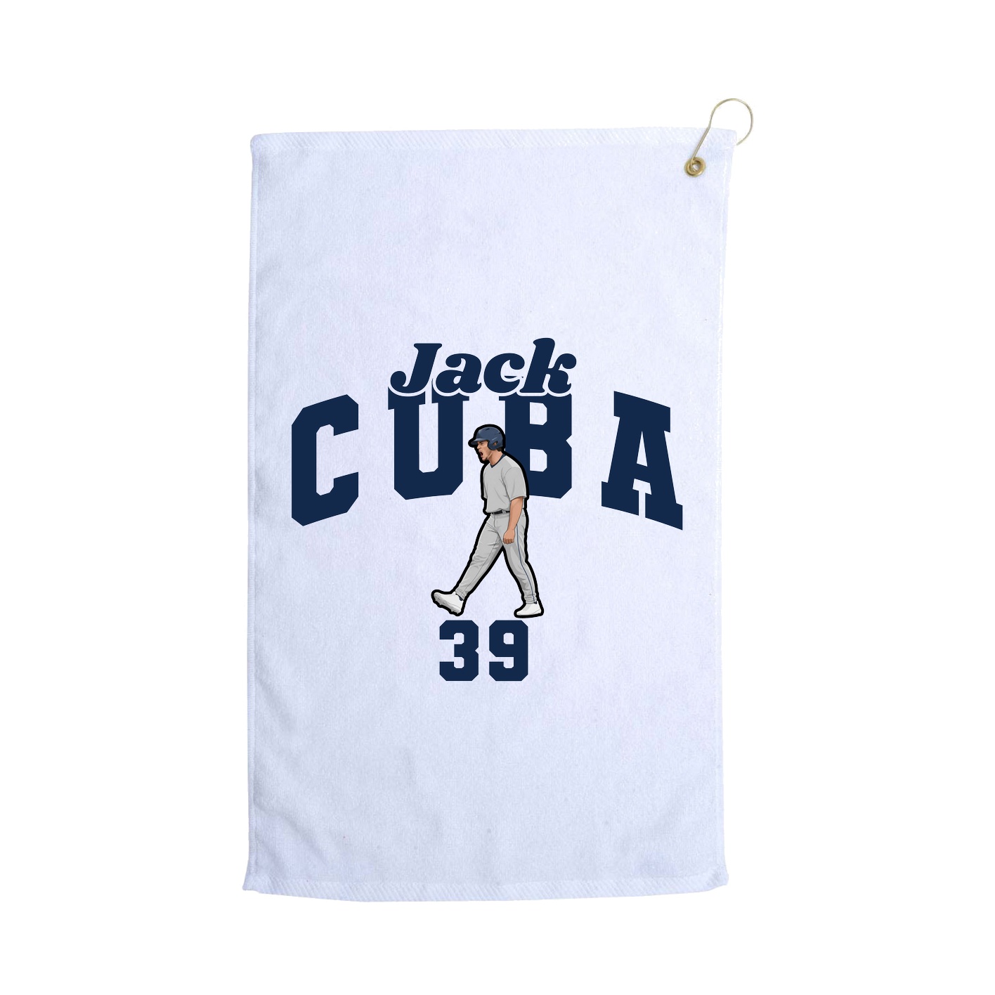 Golf Towel — Signature Arch in White