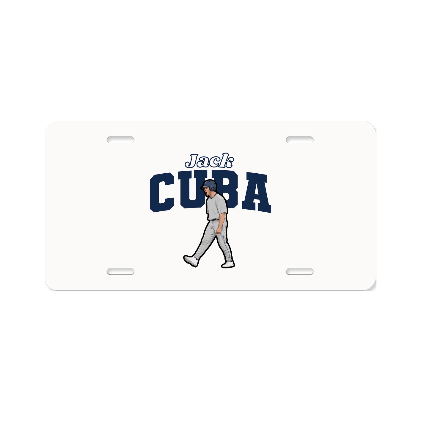 License Plate — Name Arch in Classic