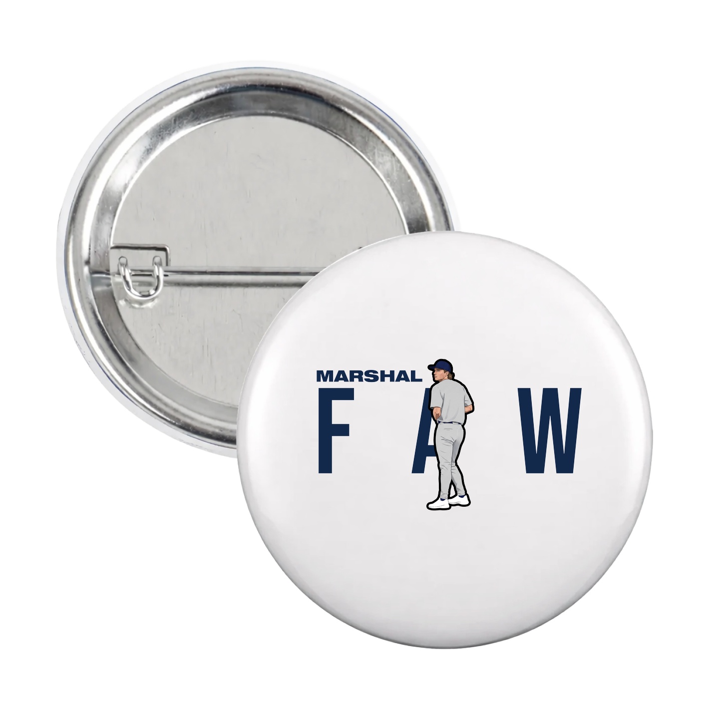 Game Day Button — Player Name in White