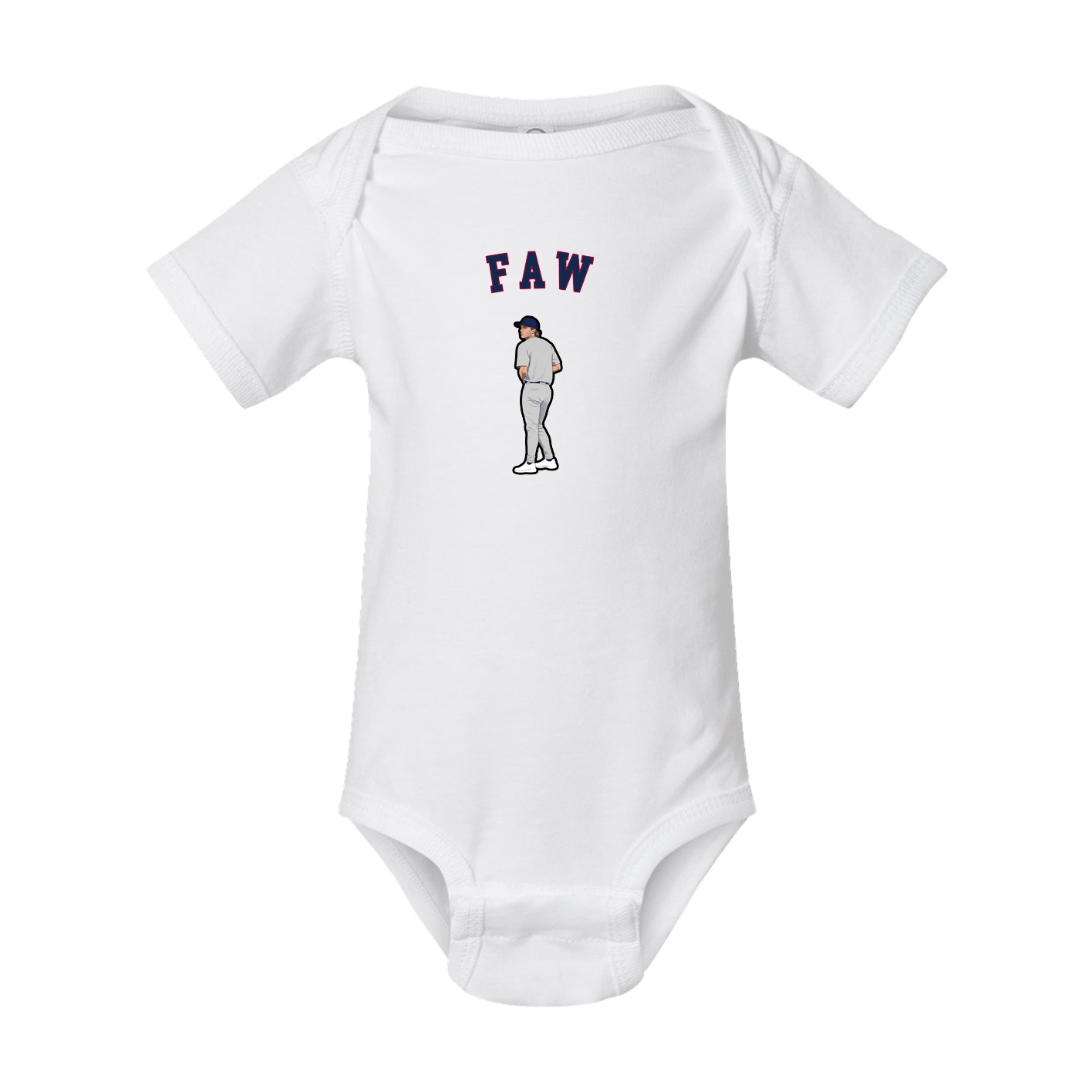 Baby Onesie — Shirsey Arch in White
