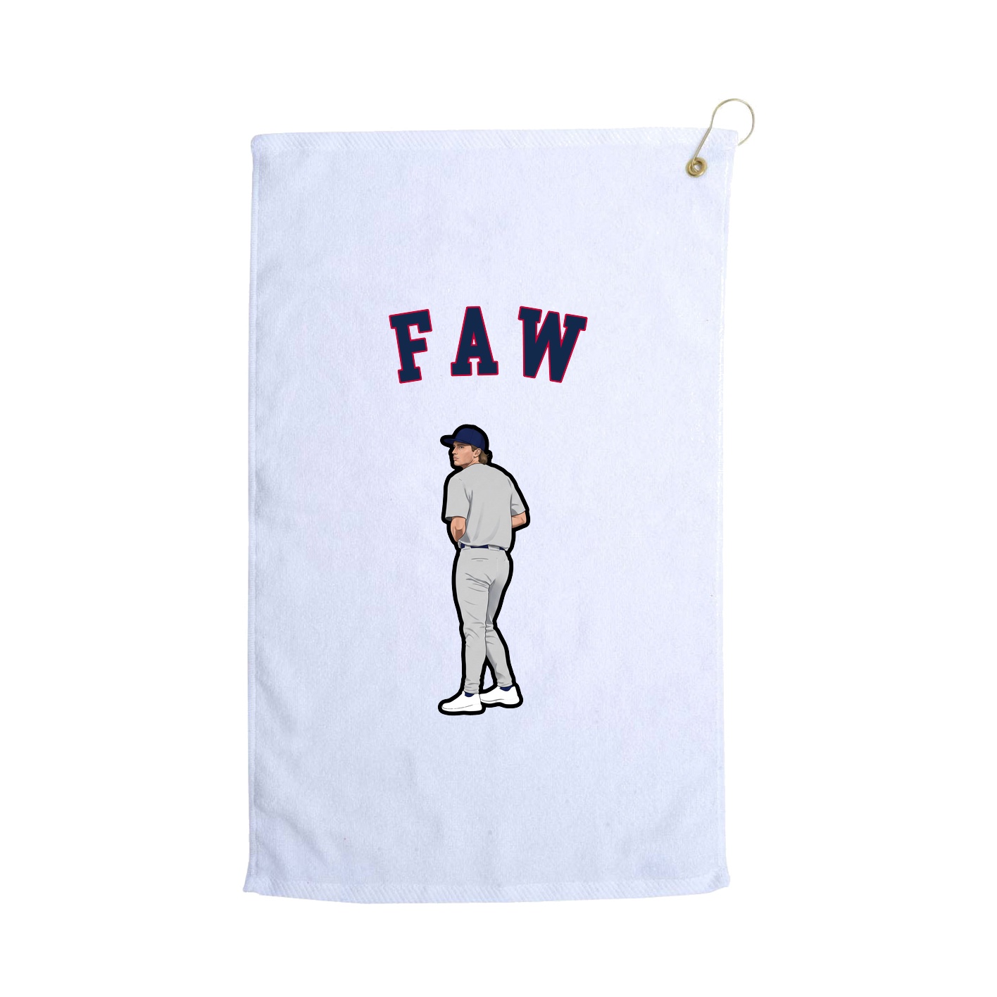 Golf Towel — Shirsey Arch in White