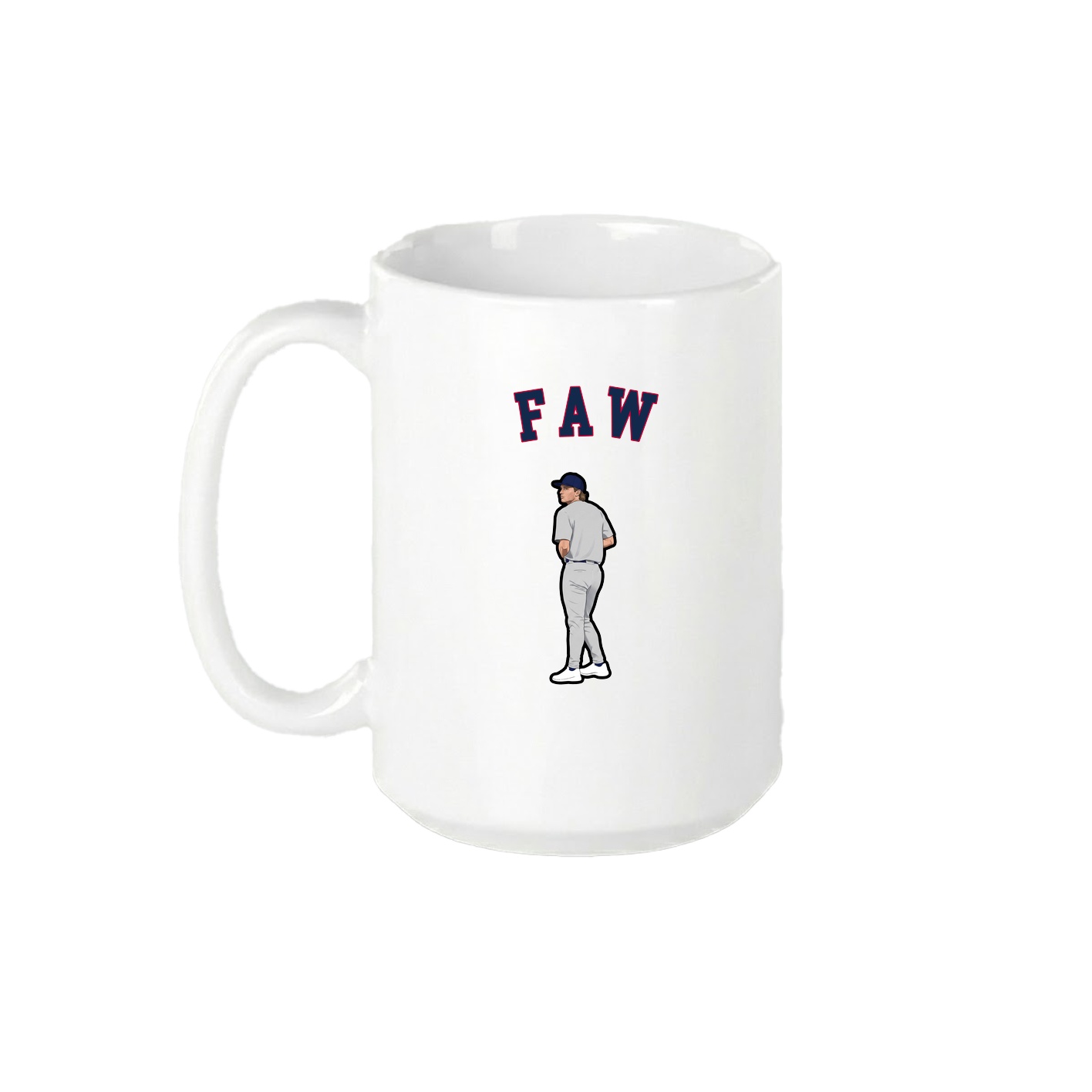 15oz Coffee Mug — Shirsey Arch in White