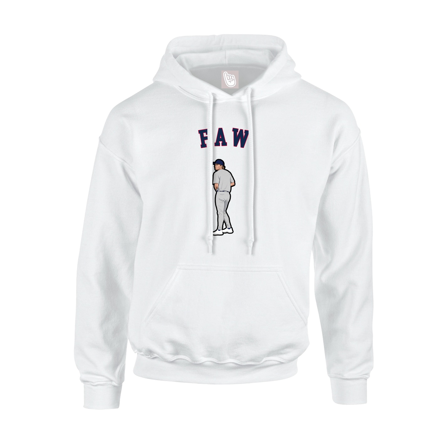 Youth Hoodie — Shirsey Arch in White
