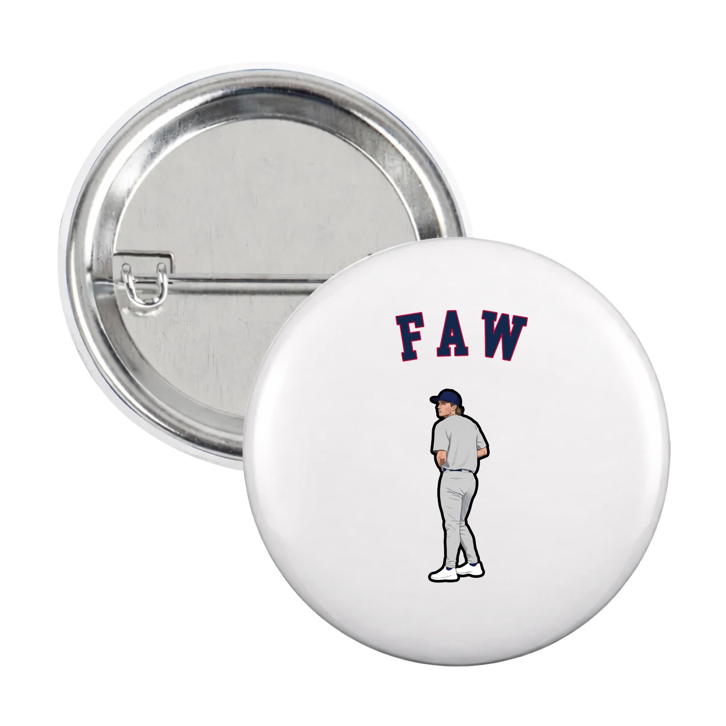 Game Day Button — Shirsey Arch in White