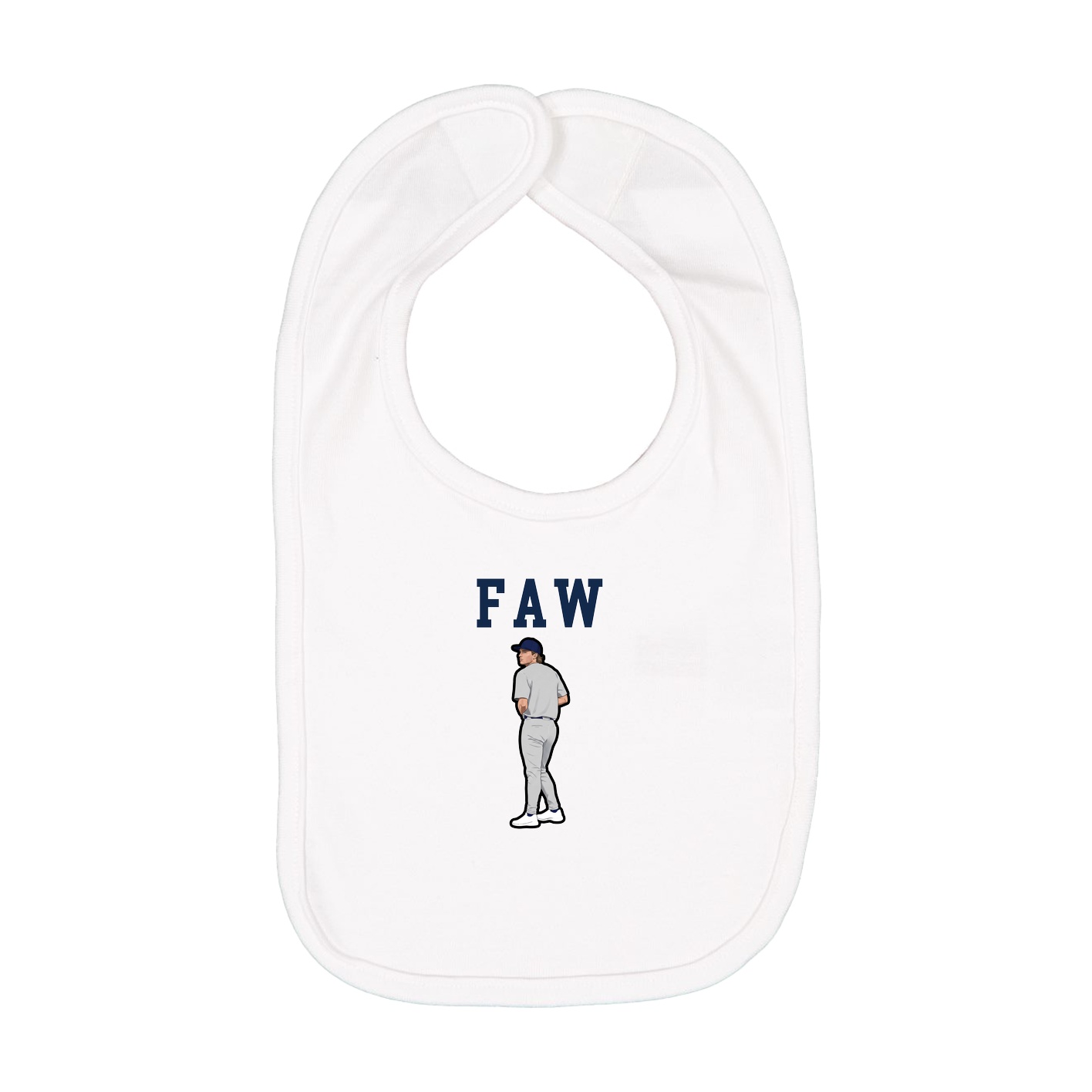 Infant Bib — Shirsey in White