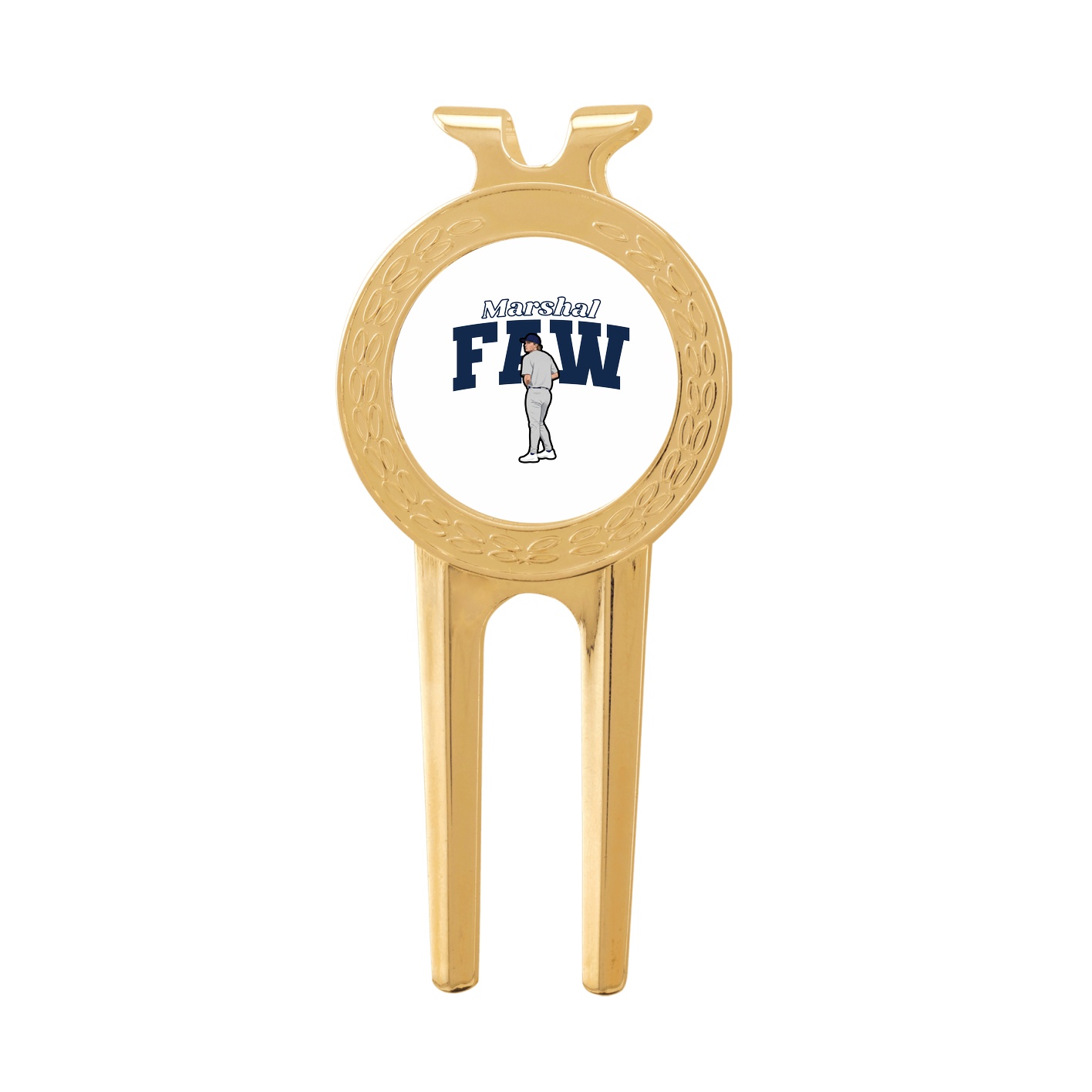 Divot Tool with Ball Marker — Name Arch in Classic