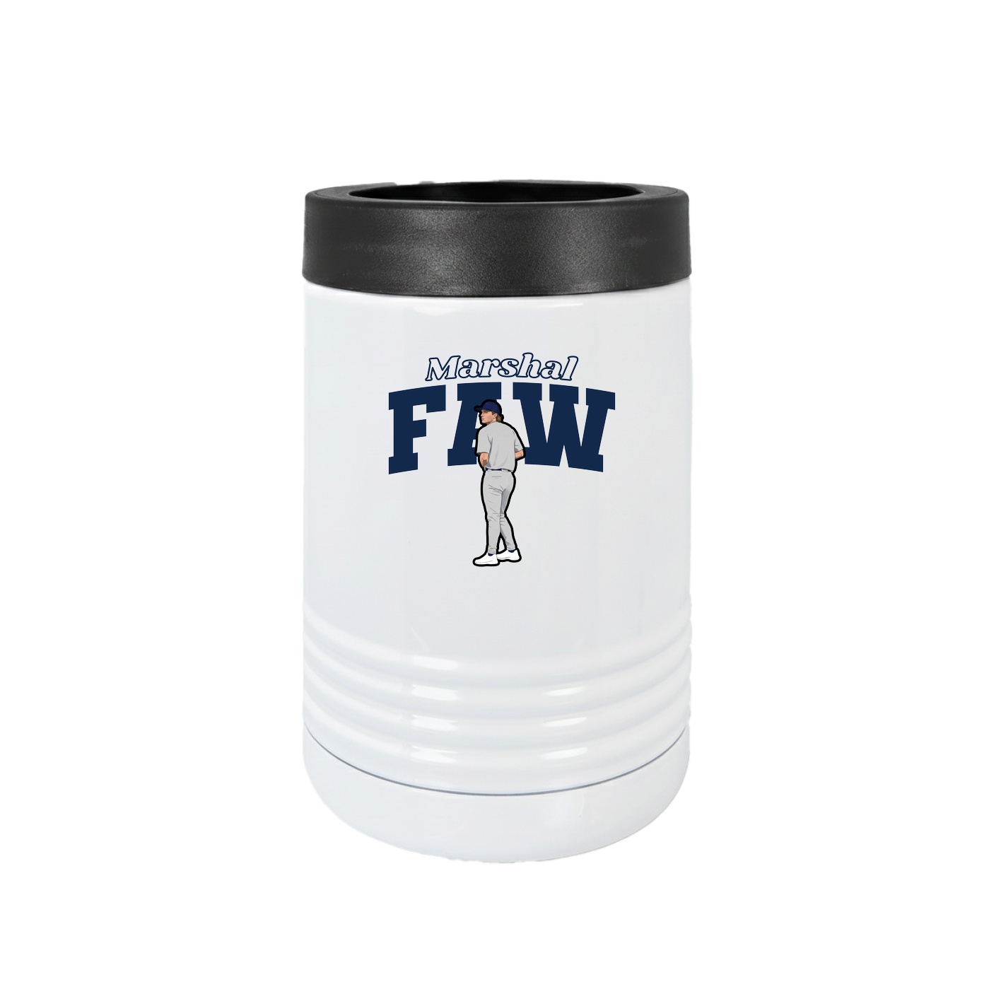 Beverage Holder — Name Arch in White