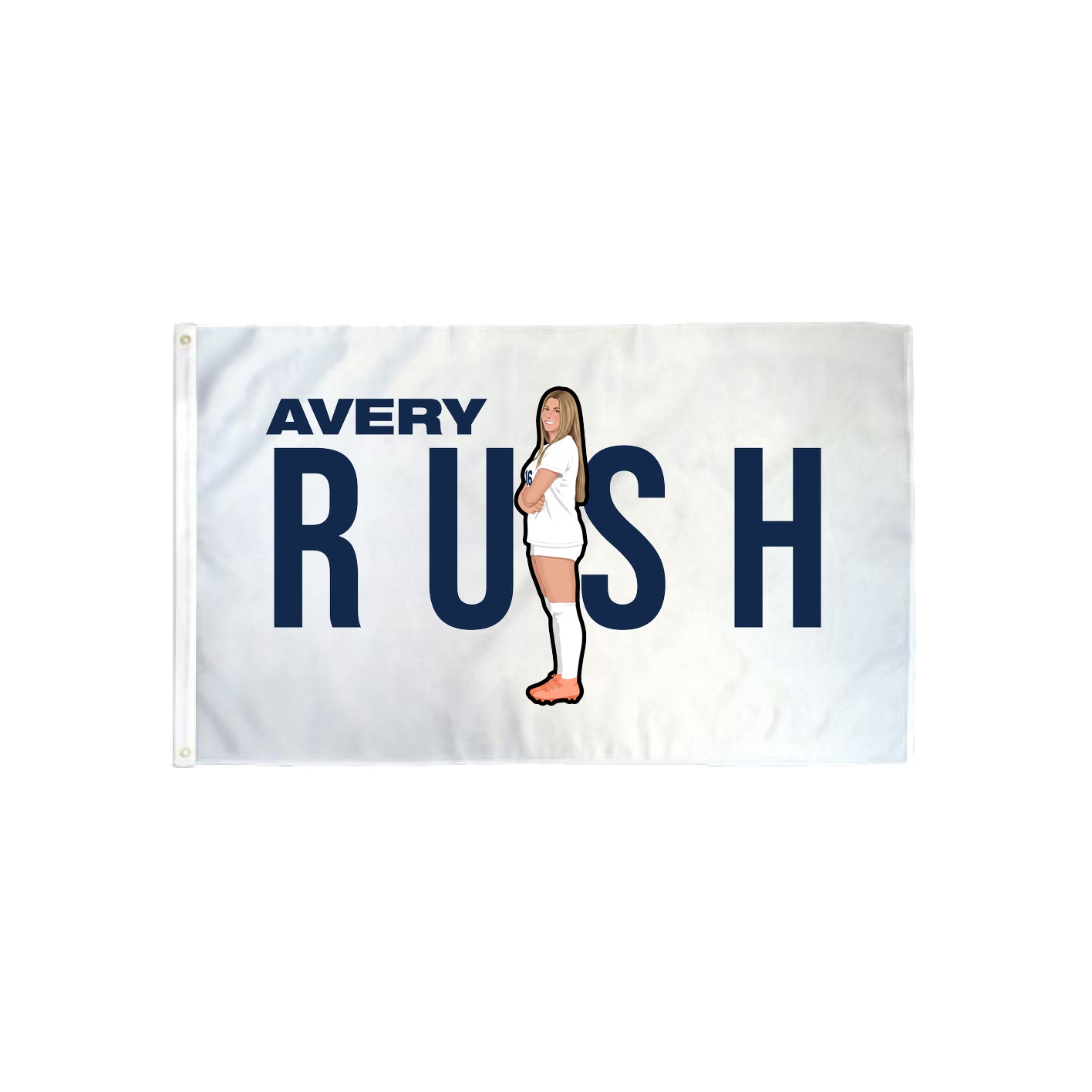 3x5 Flag — Player Name in Classic