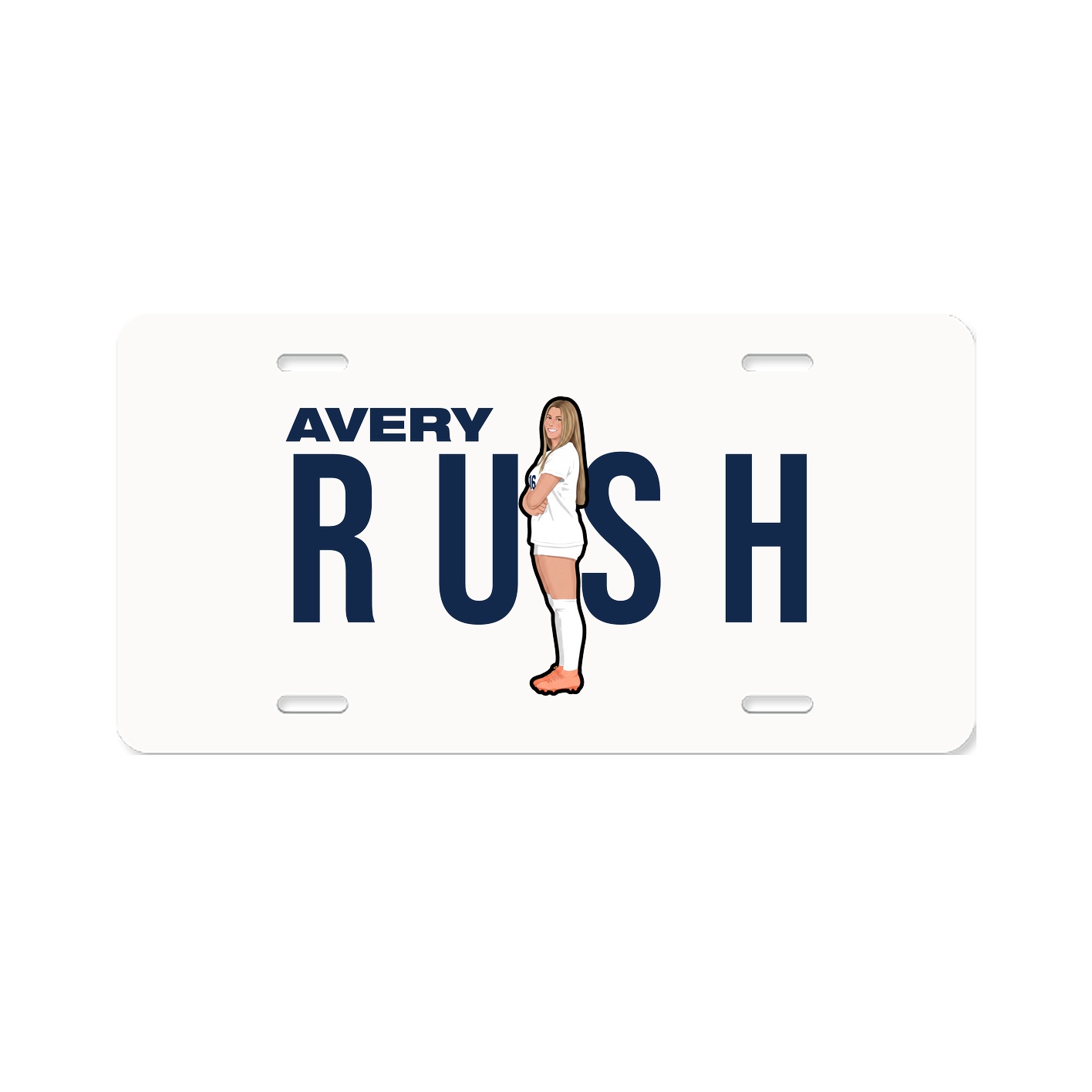 License Plate — Player Name in Classic