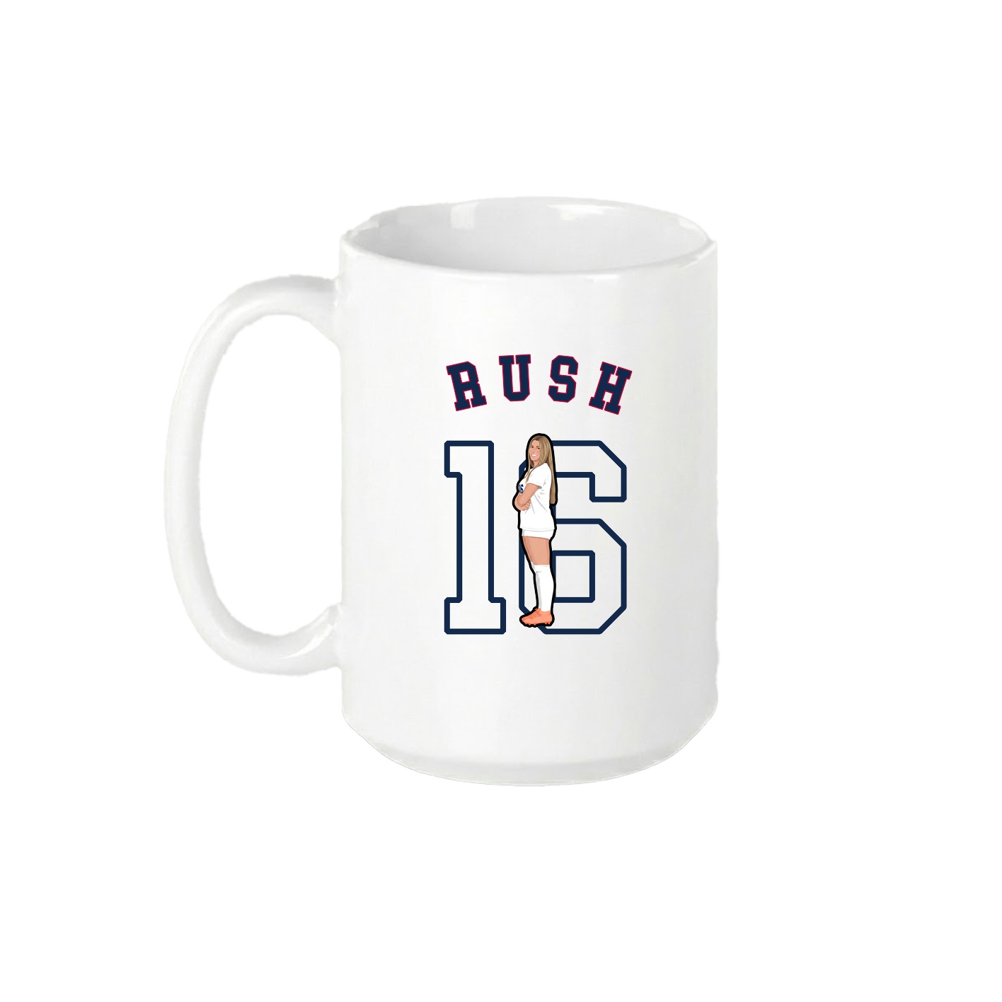 15oz Coffee Mug — Shirsey Arch in White