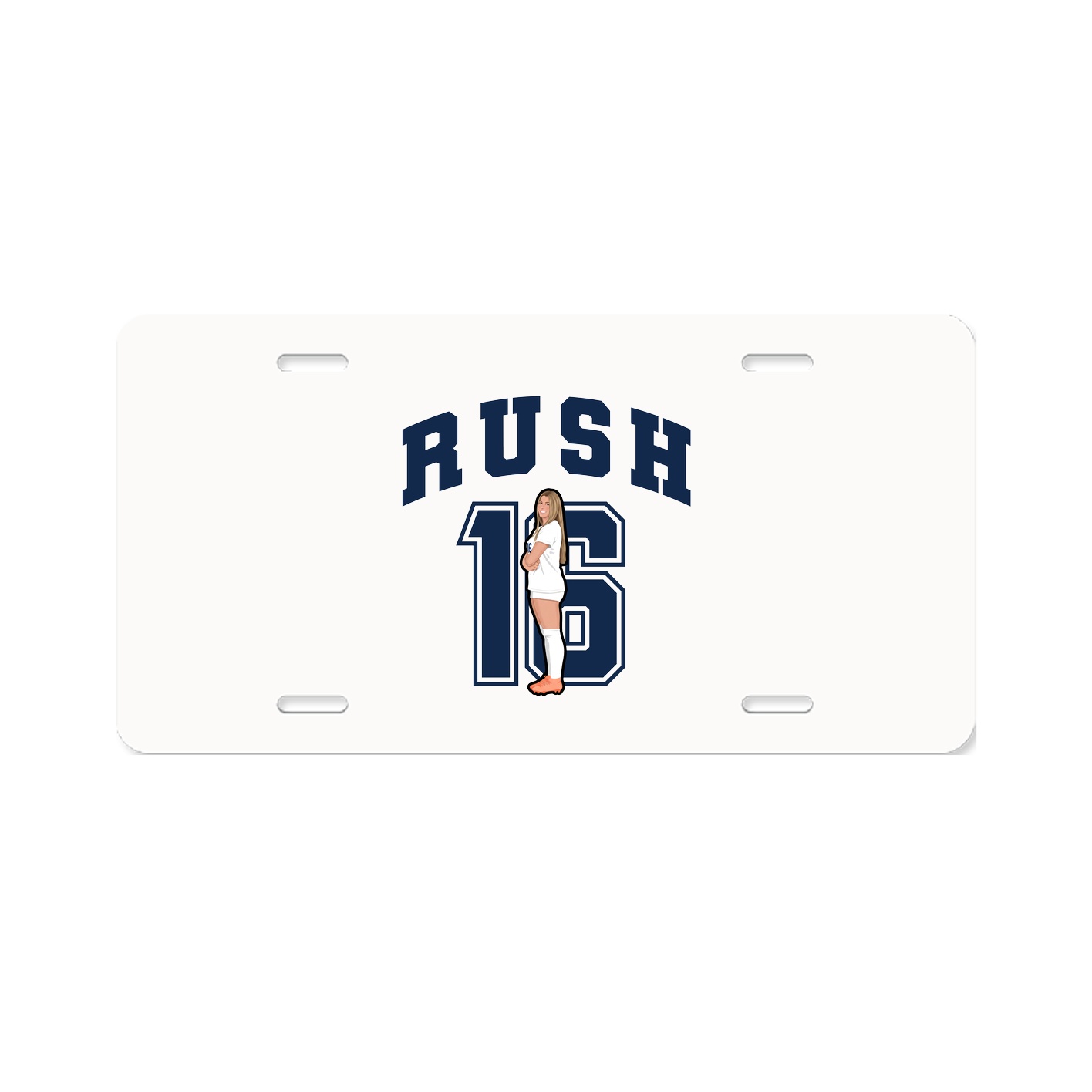 License Plate — Number in Classic