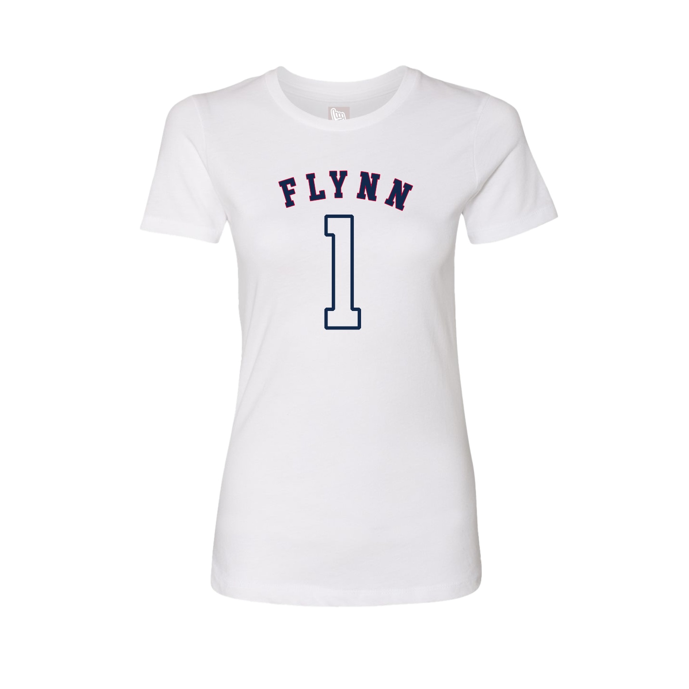 Fitted Women's Tee — Shirsey Arch in White